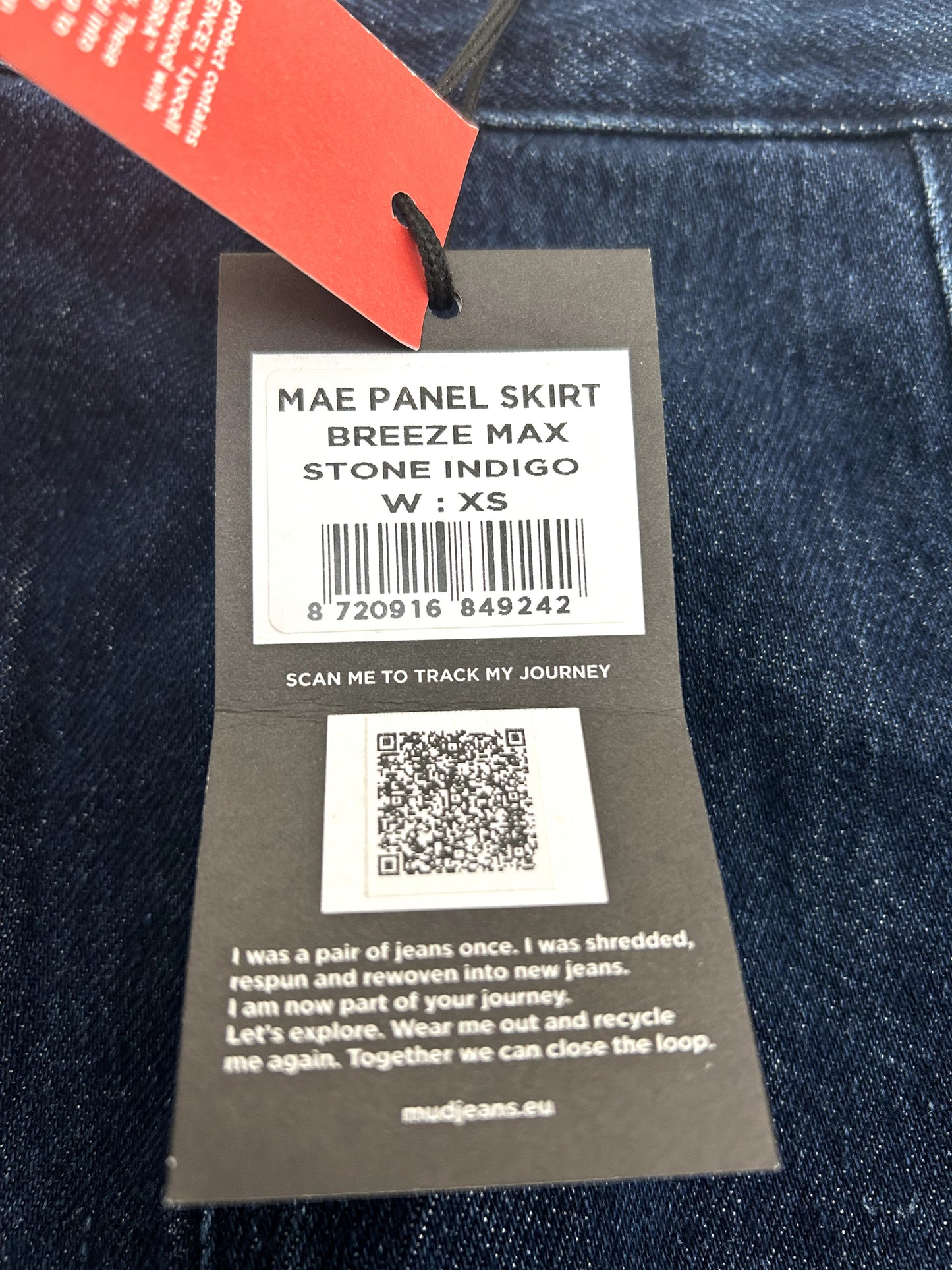 Mae Panel Skirt - Stone Indigo