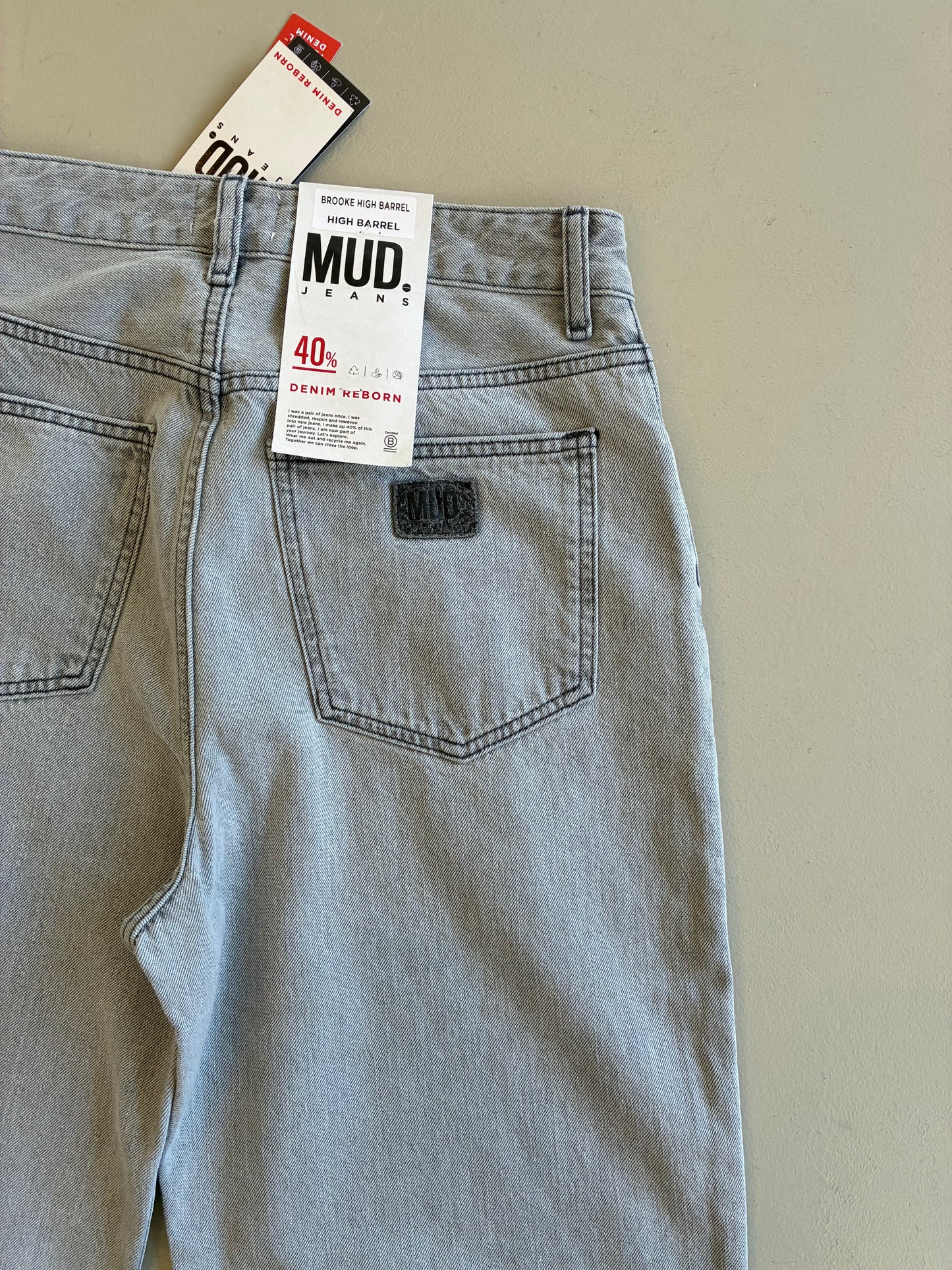 Brooke High Barrel - Light Grey