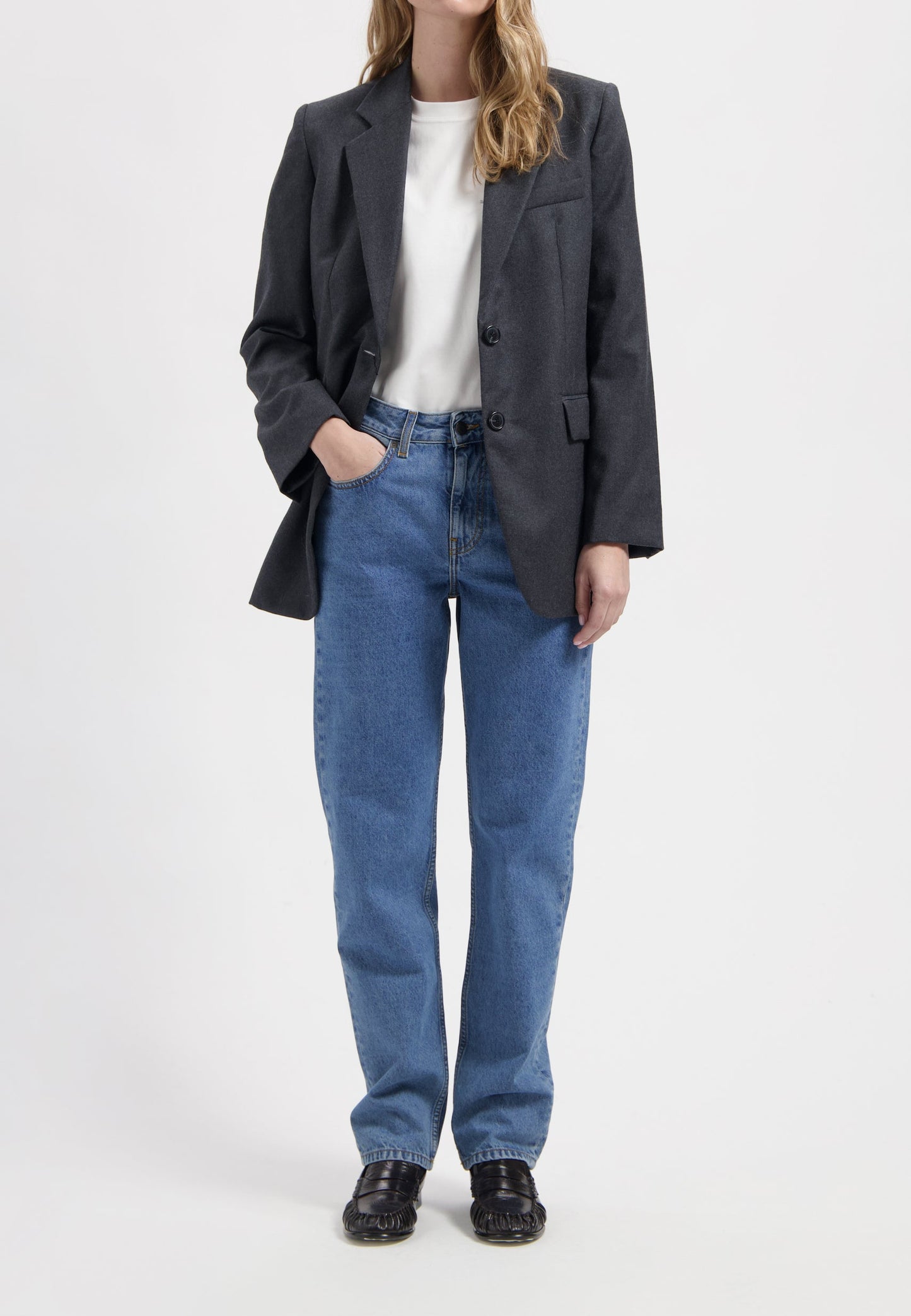 Go Mid Straight - Stone Vintage