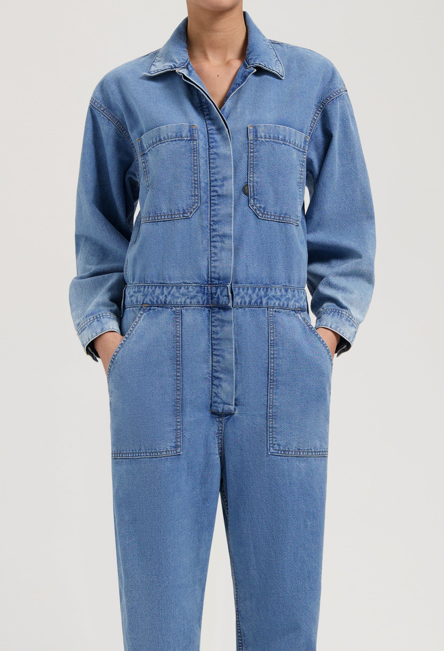 Uma Jumpsuit - Mid Blue