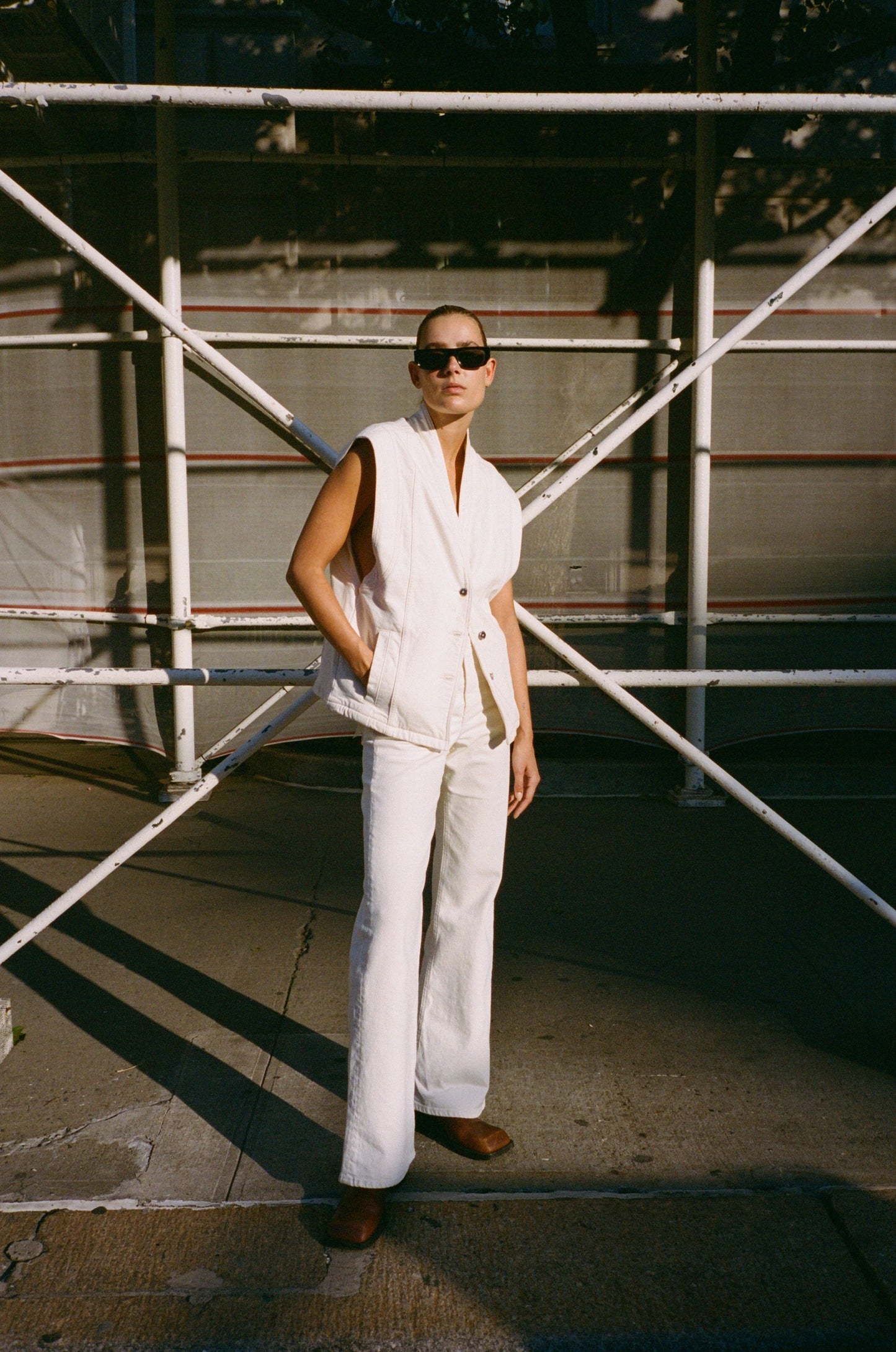 Moore Denim Pants - Natural