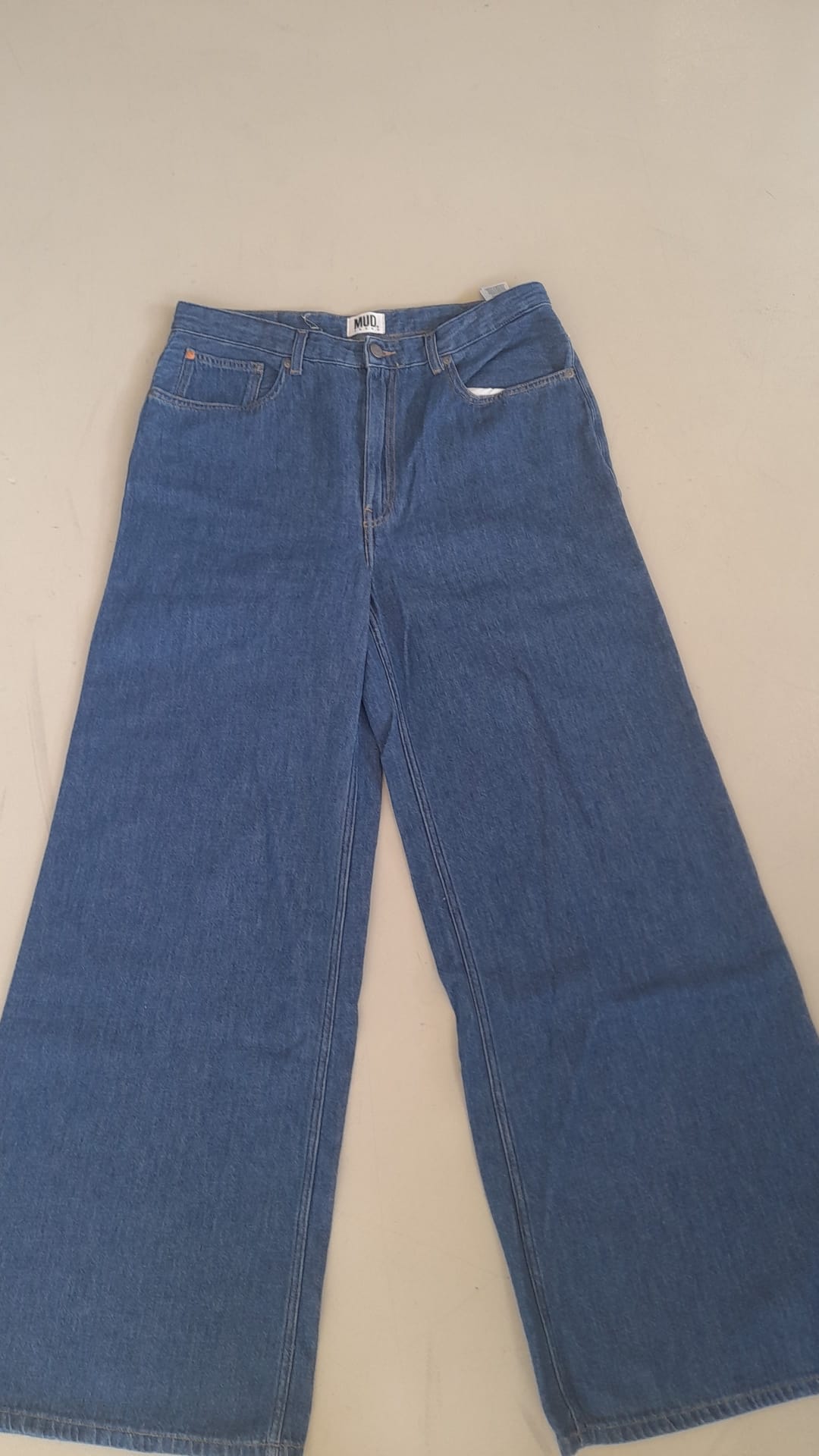 Sara High Loose Flow - Stone Indigo