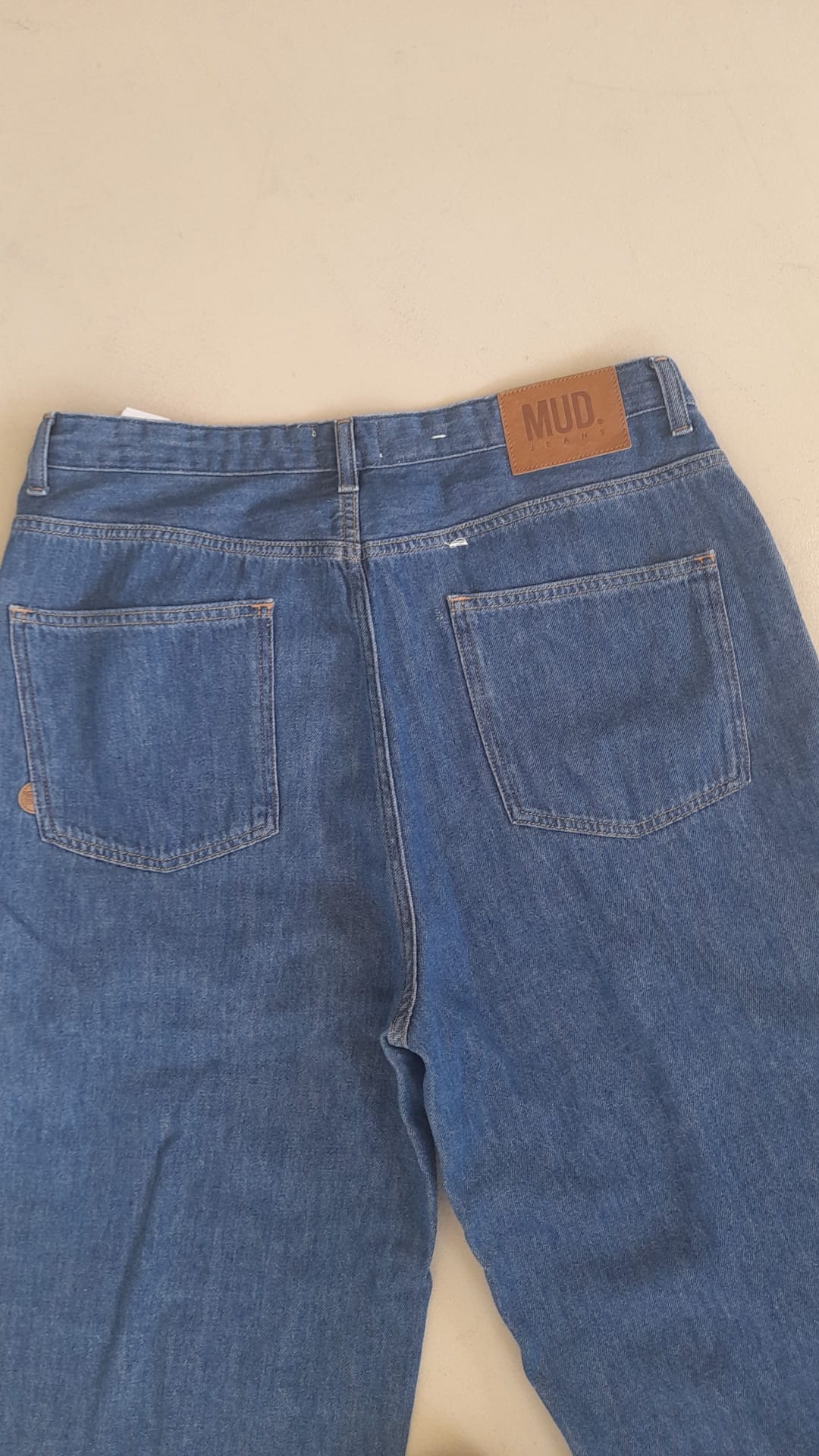 Sara High Loose Flow - Stone Indigo
