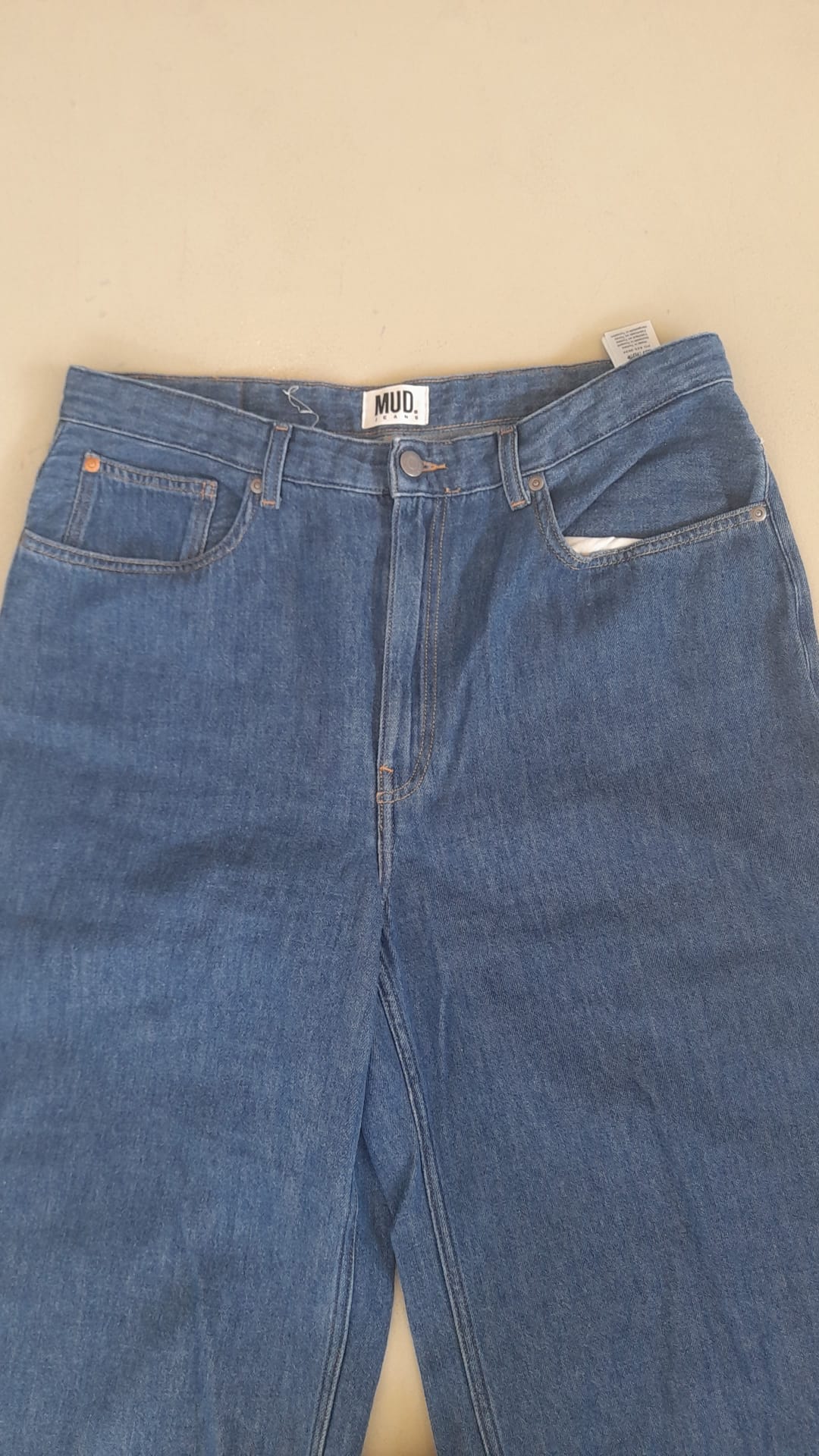 Sara High Loose Flow - Stone Indigo