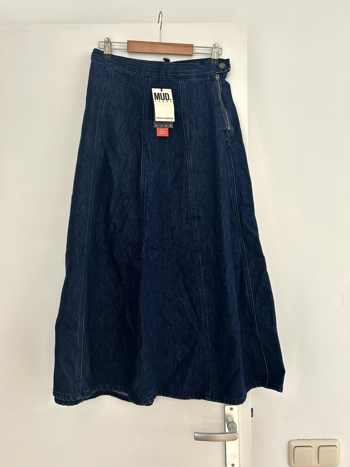 Mae Panel Skirt - Stone Indigo