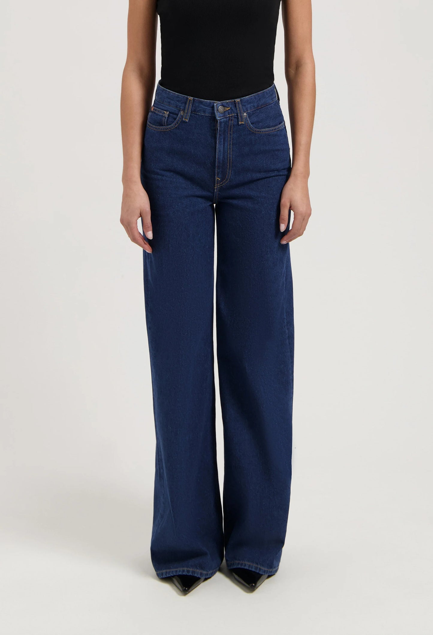 Sara High Loose - Stone Indigo