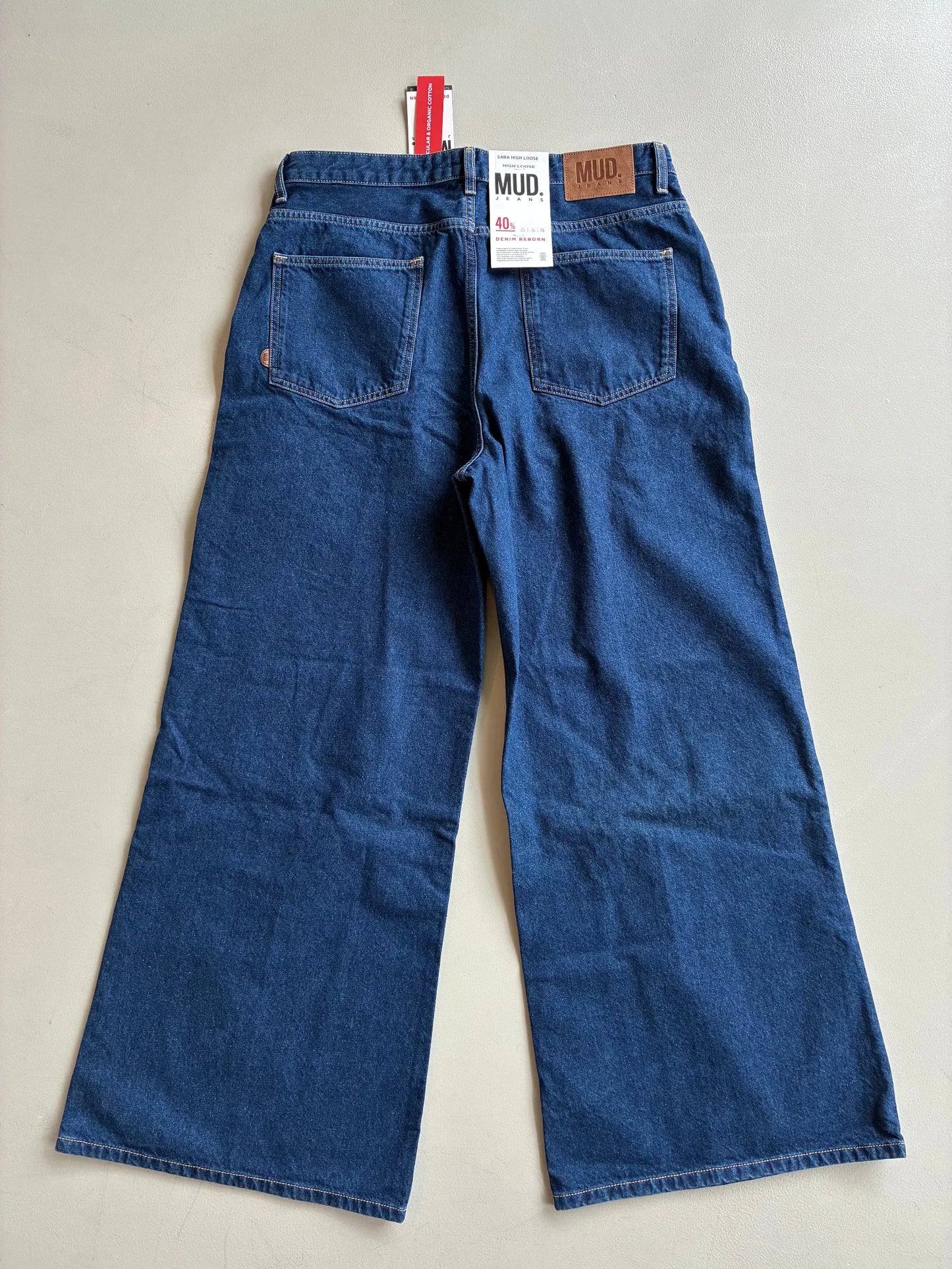 Sara High Loose - Stone Indigo