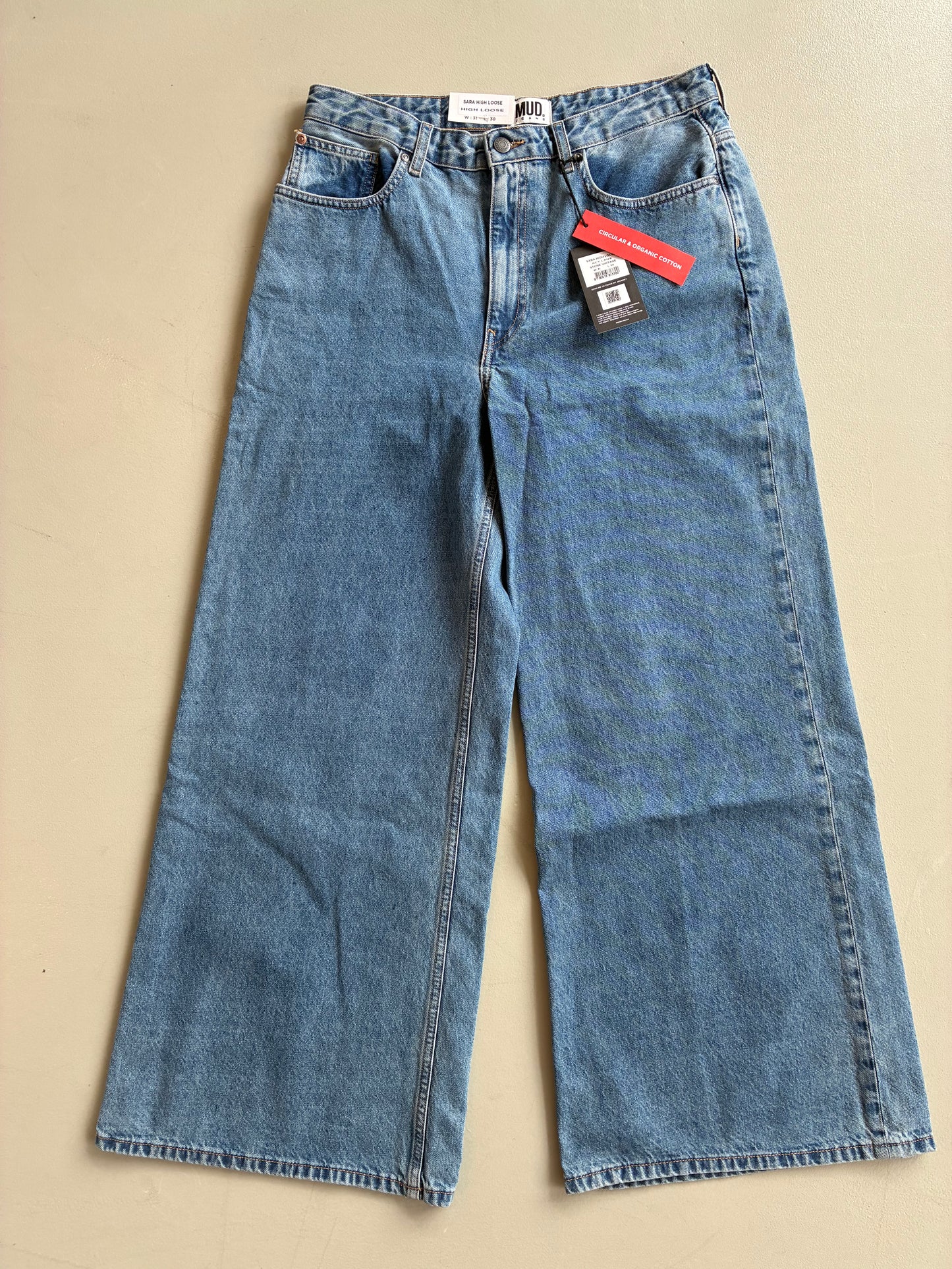 Sara High Loose - Stone Vintage