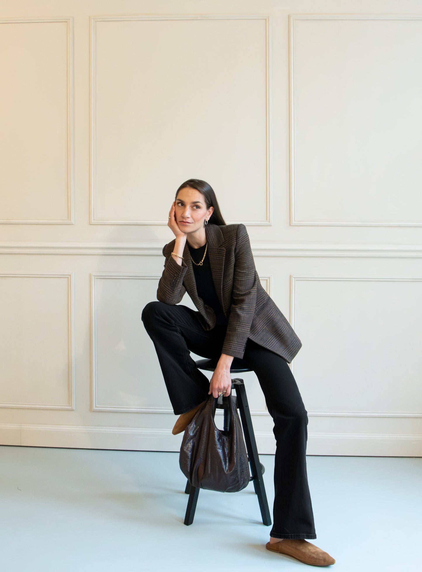 Isy High Flared - Stone Black