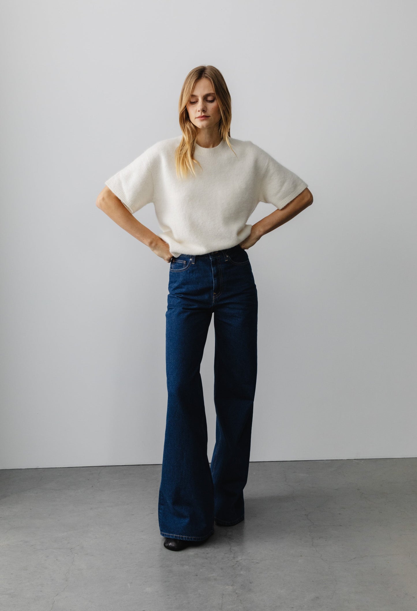 Sara High Loose - Stone Indigo