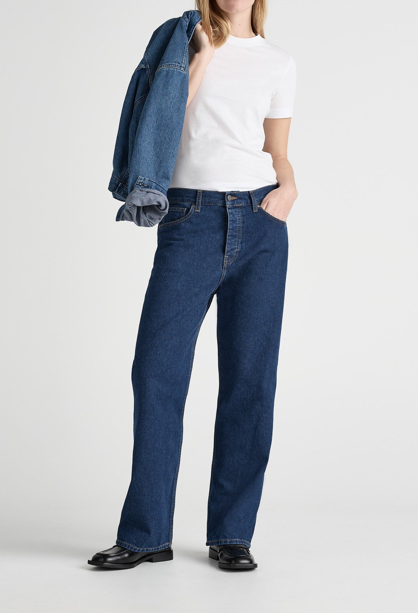 Emma Low Loose - Stone Indigo