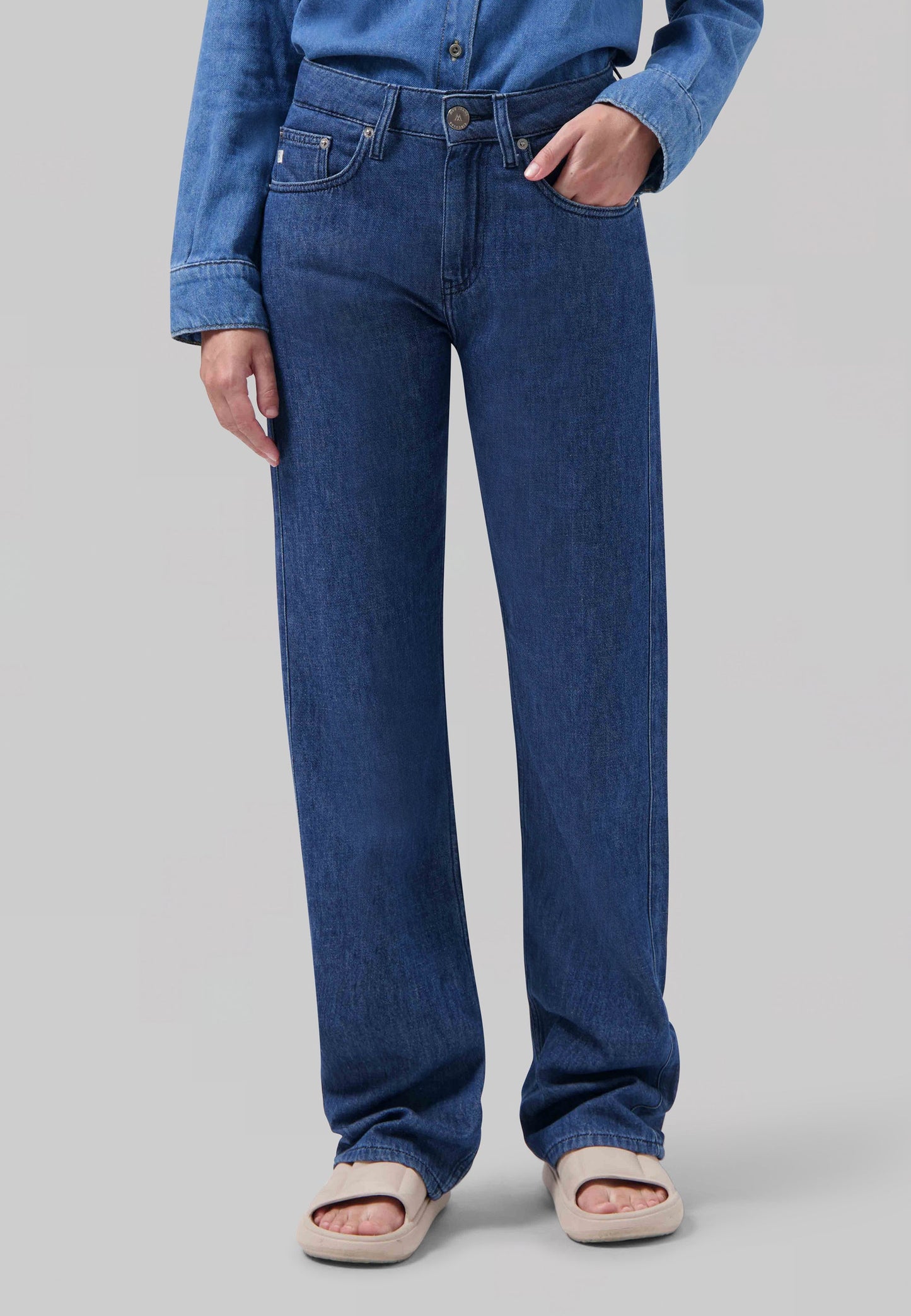 Loose Jamie Flow  -  Stone Indigo