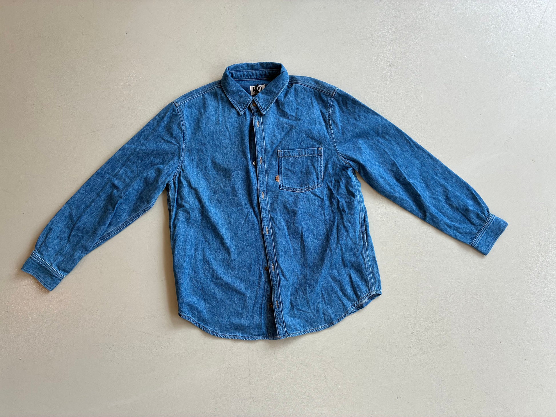 Chris Denim Shirt - Medium Stone