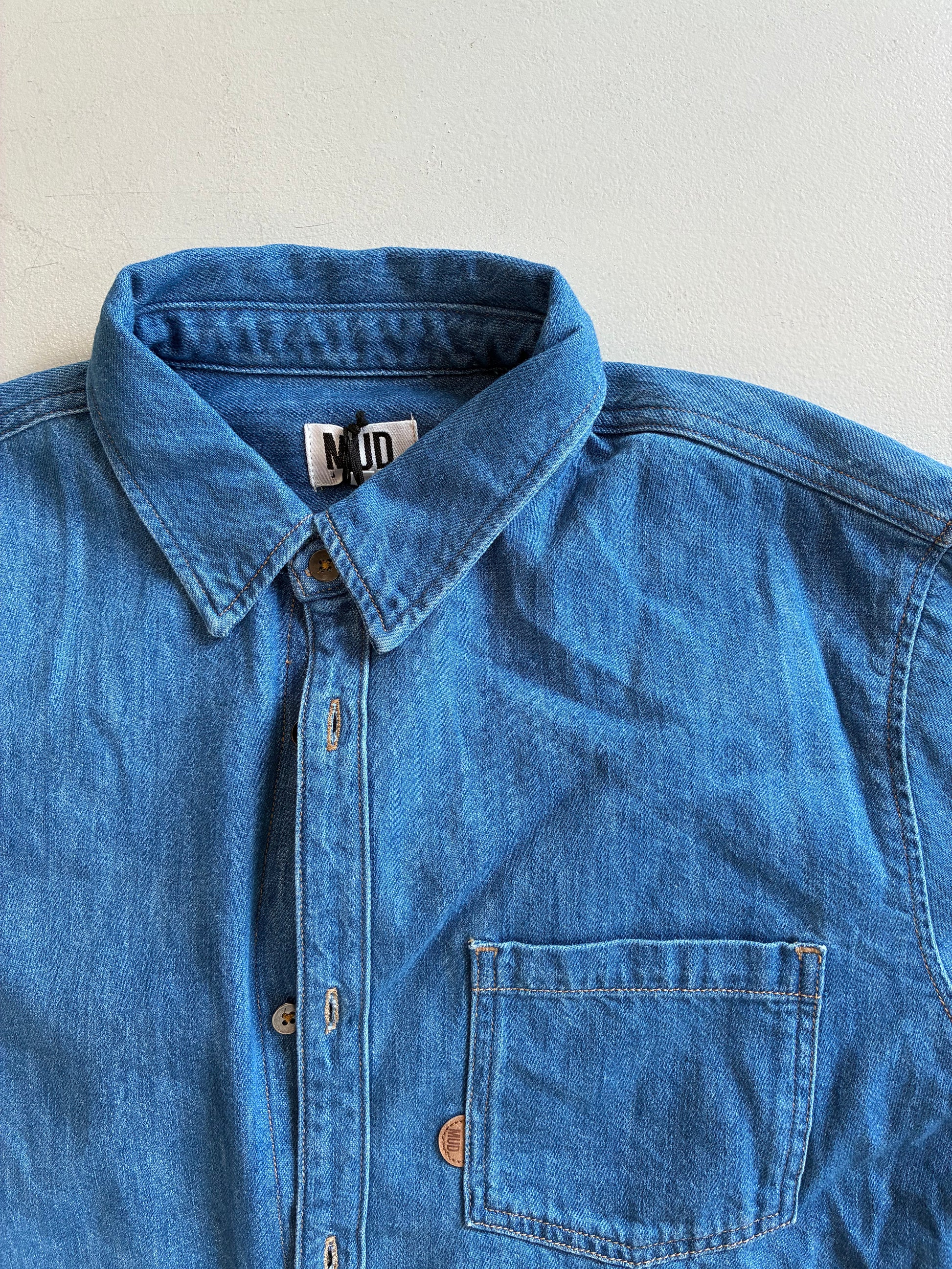 Chris Denim Shirt - Medium Stone