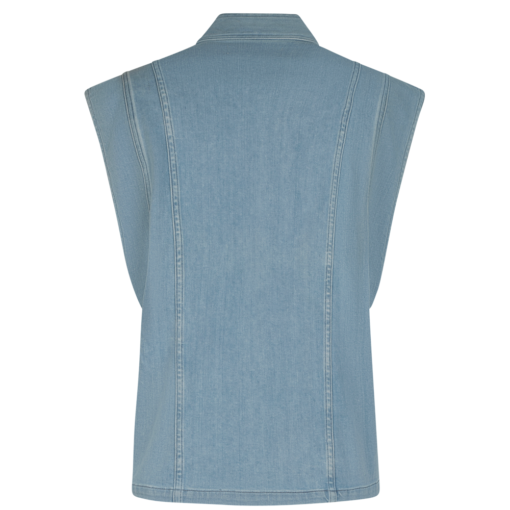 Unni Denim Vest - Stone Washed
