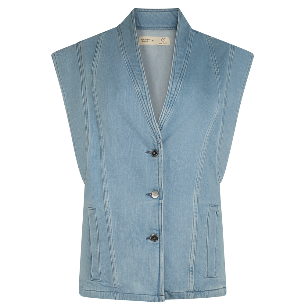 Unni Denim Vest - Stone Washed