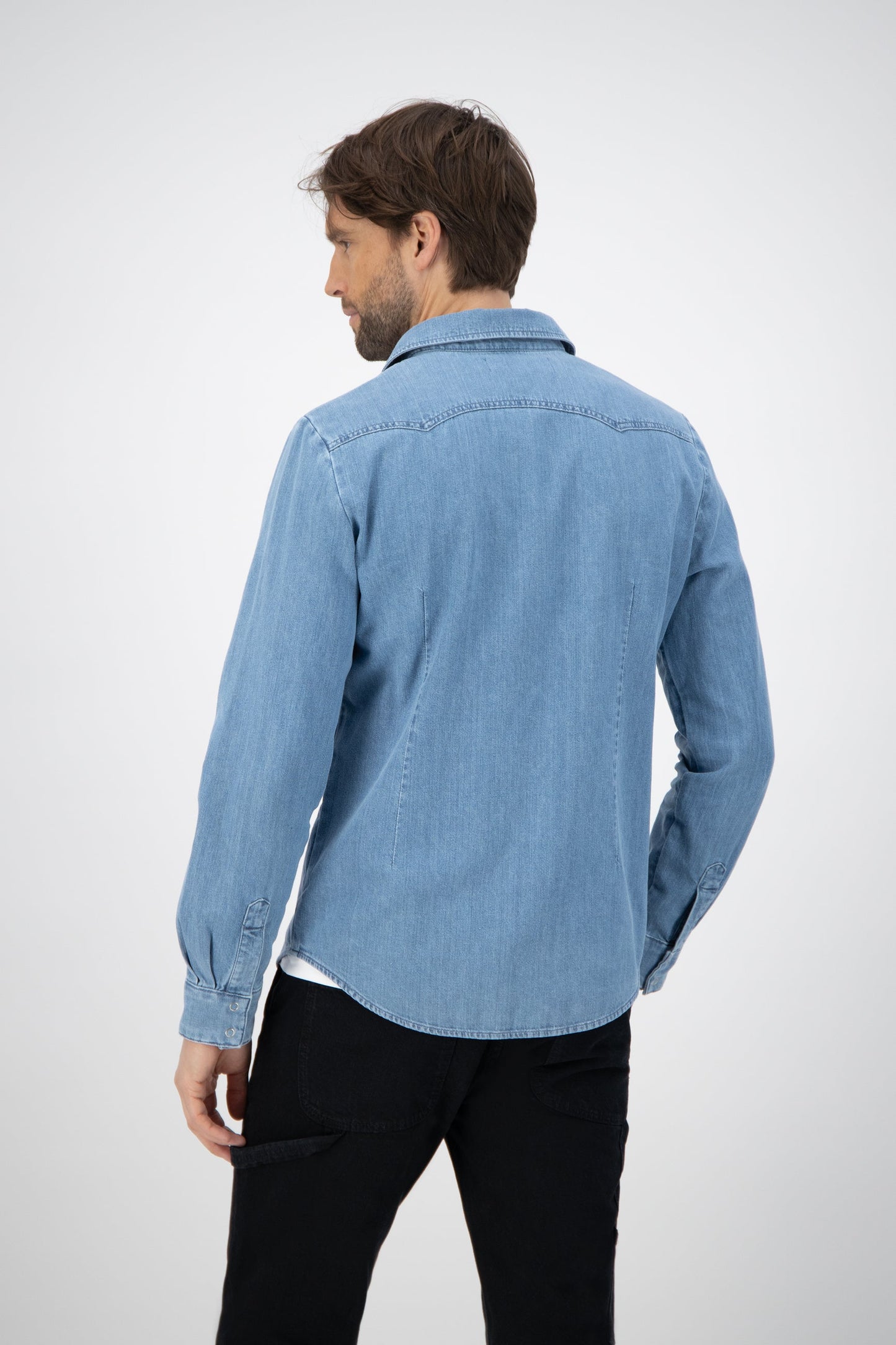 Don Denim Shirt - Stone Blue
