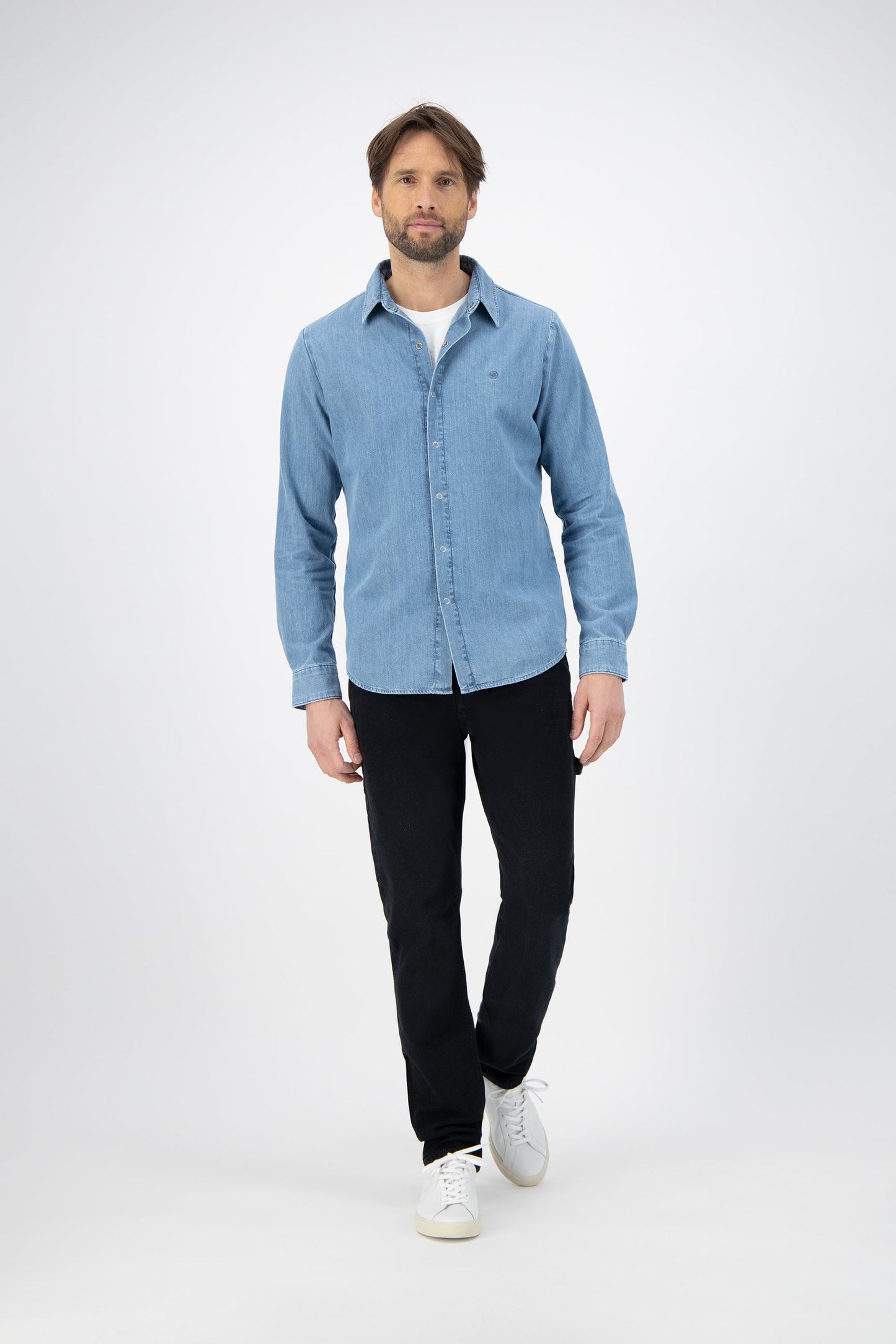 Don Denim Shirt - Stone Blue