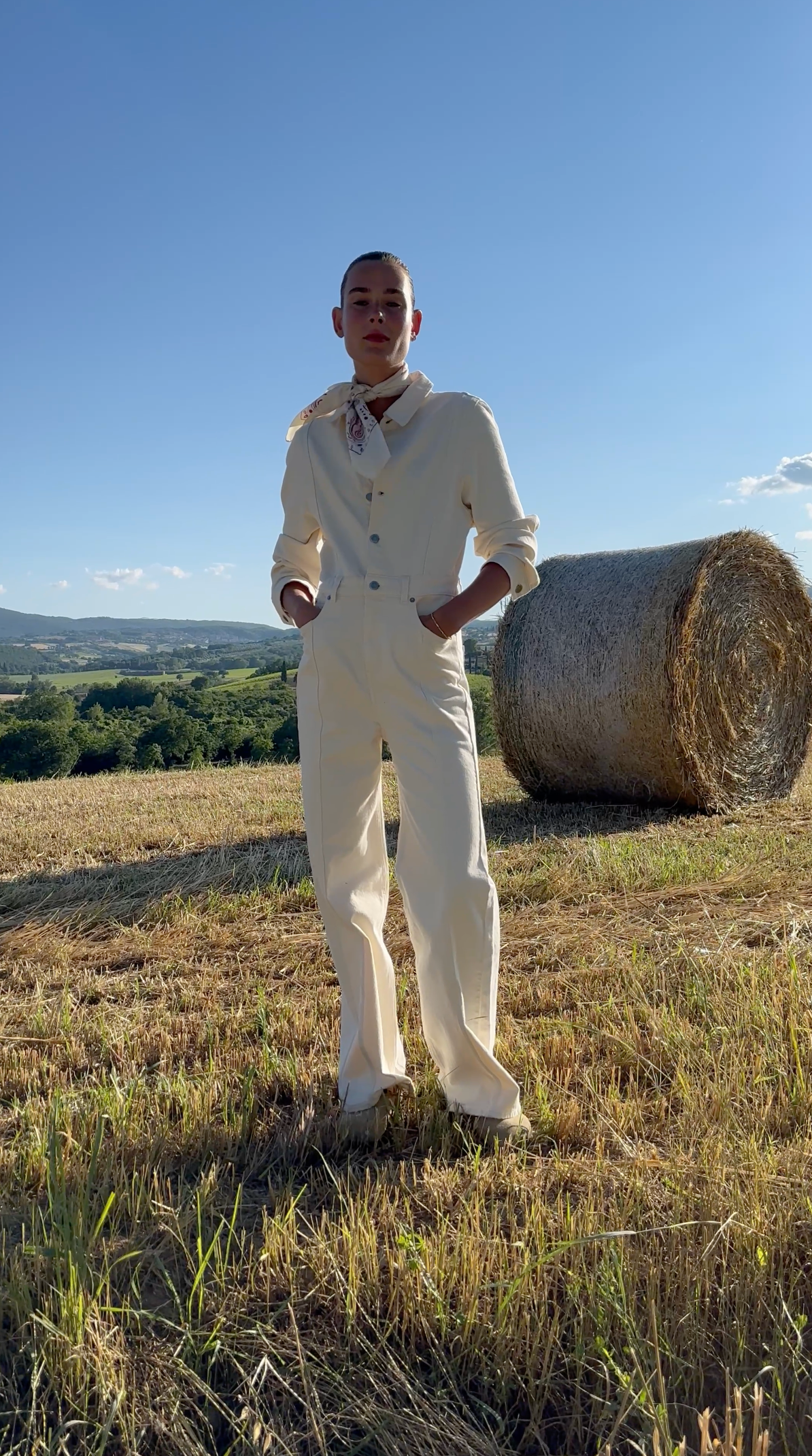 Lauren Denim Jumpsuit s/s - Natural