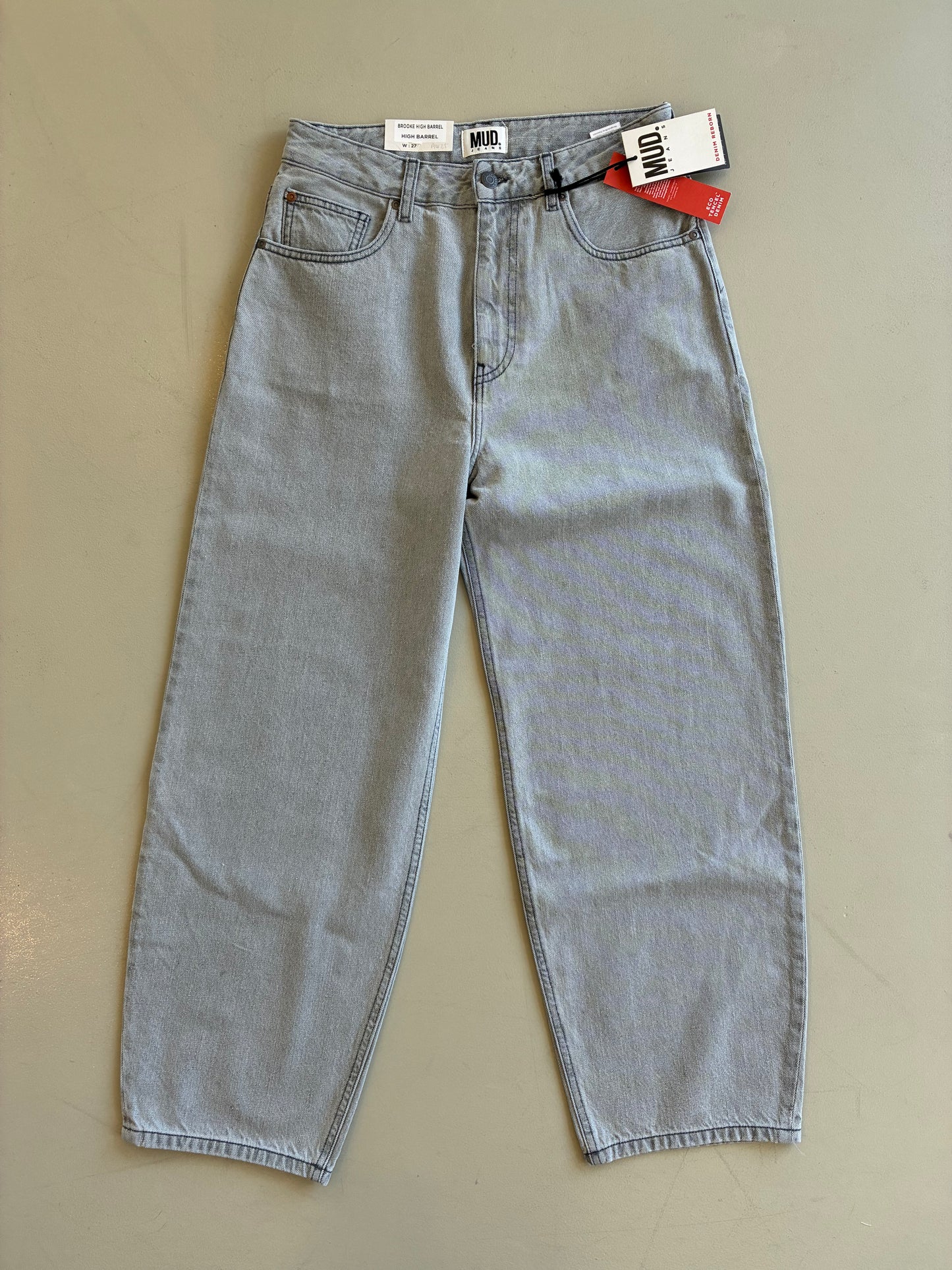 Brooke High Barrel - Light Grey