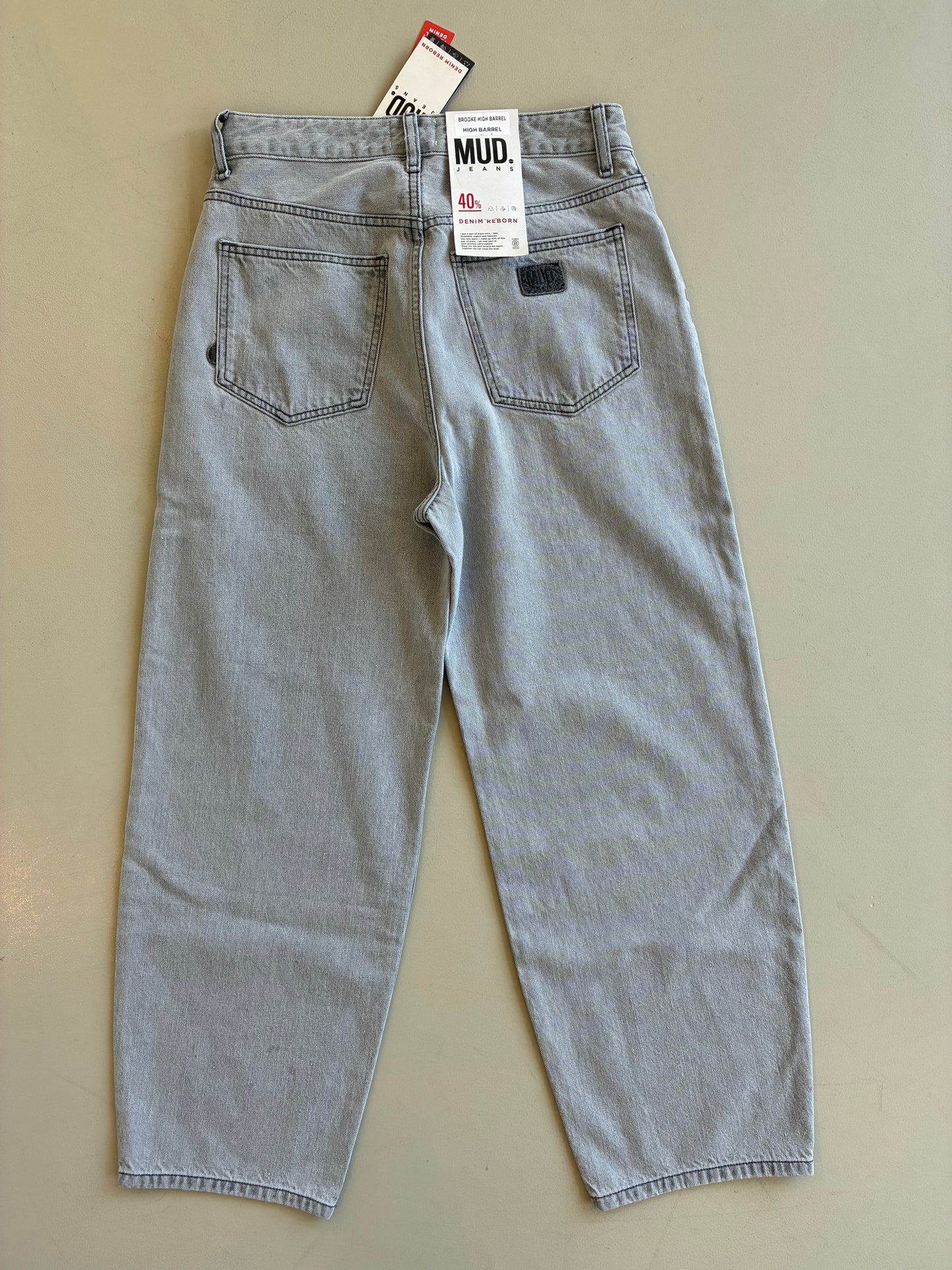 Brooke High Barrel - Light Grey