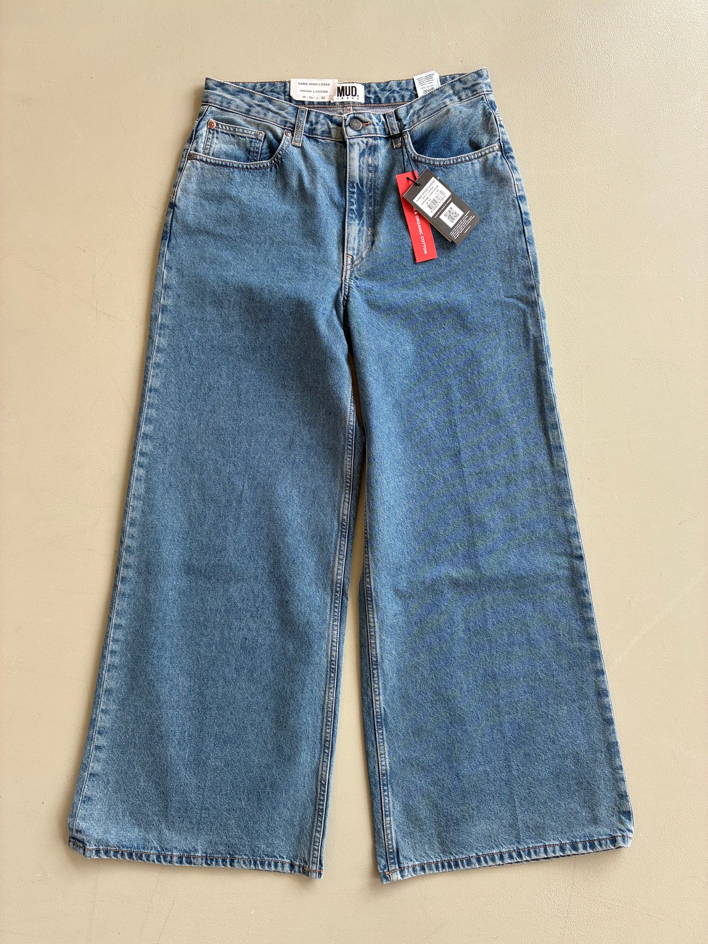 Sara High Loose - Stone Vintage