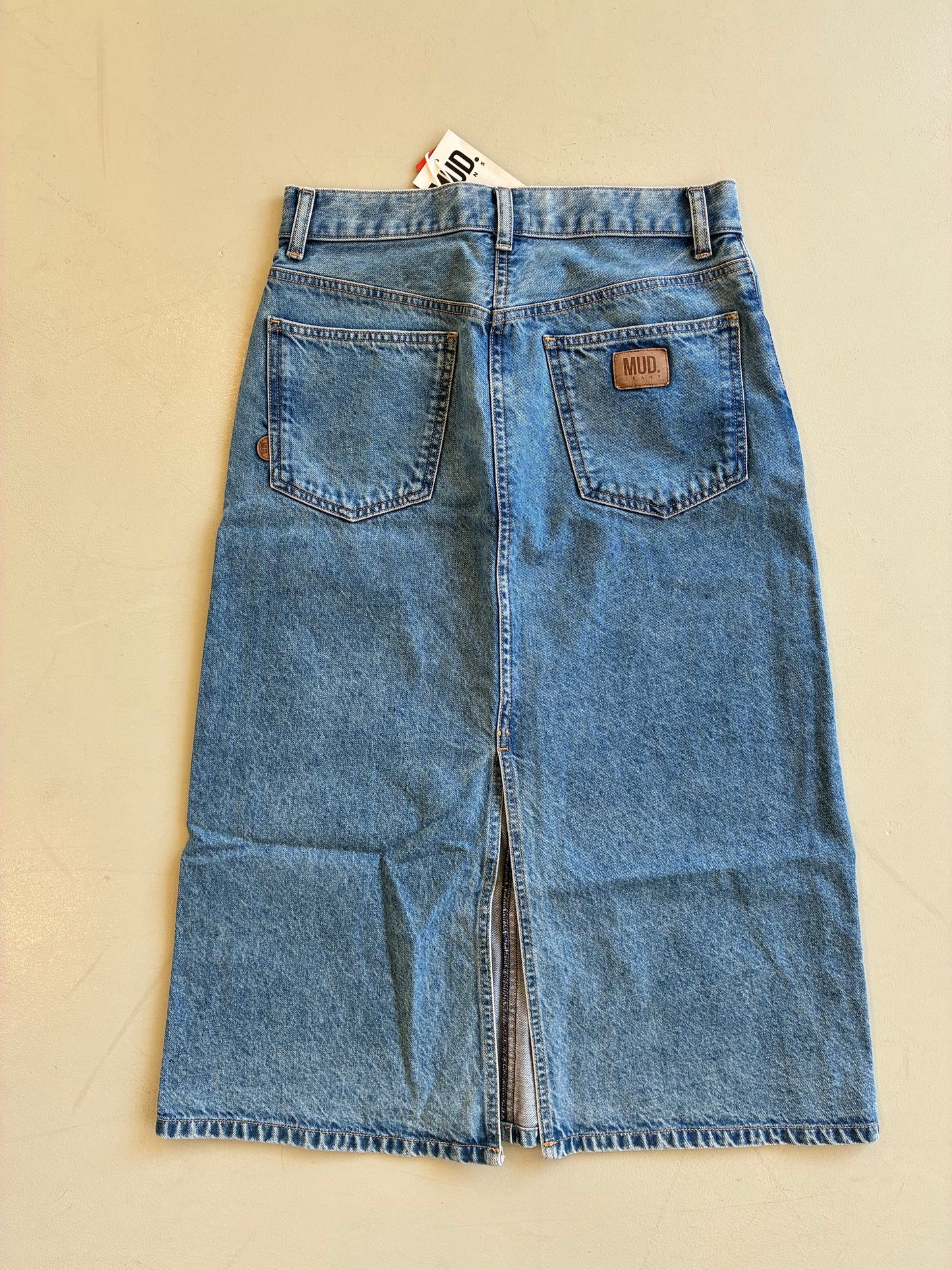 Gwen Mid Skirt - Stone Vintage