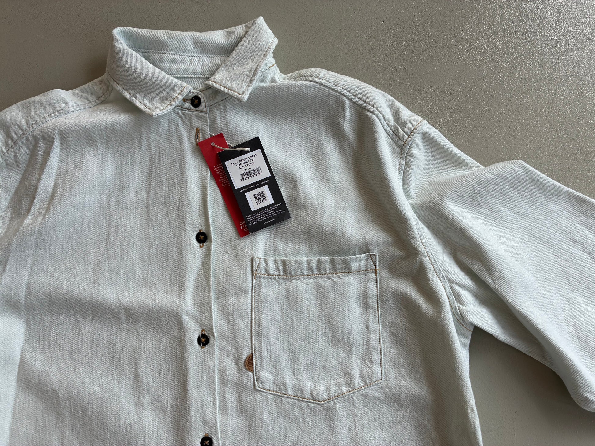 Ella Denim Dress - Sun Stone