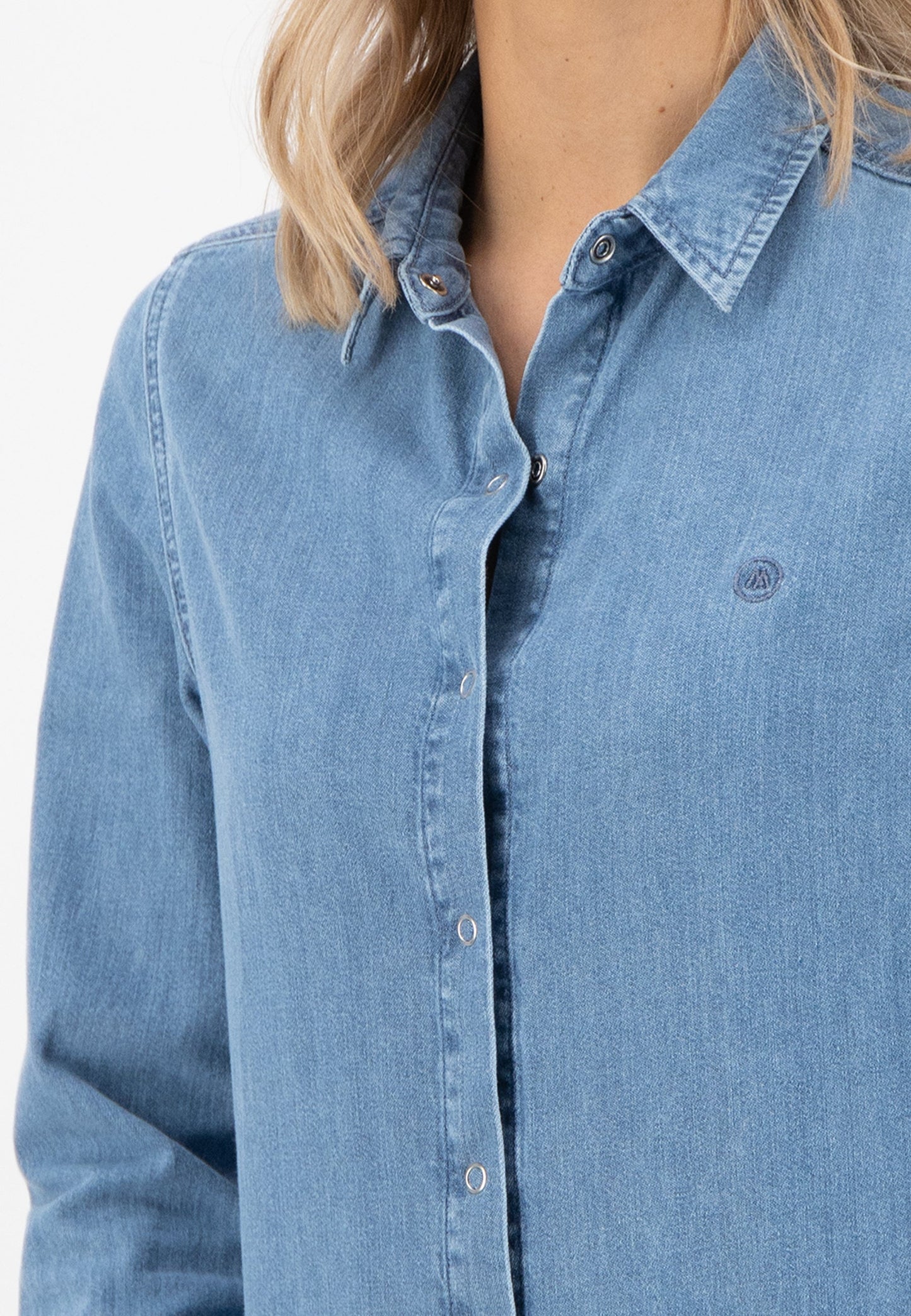 Betty Denim Shirt - Stone Blue