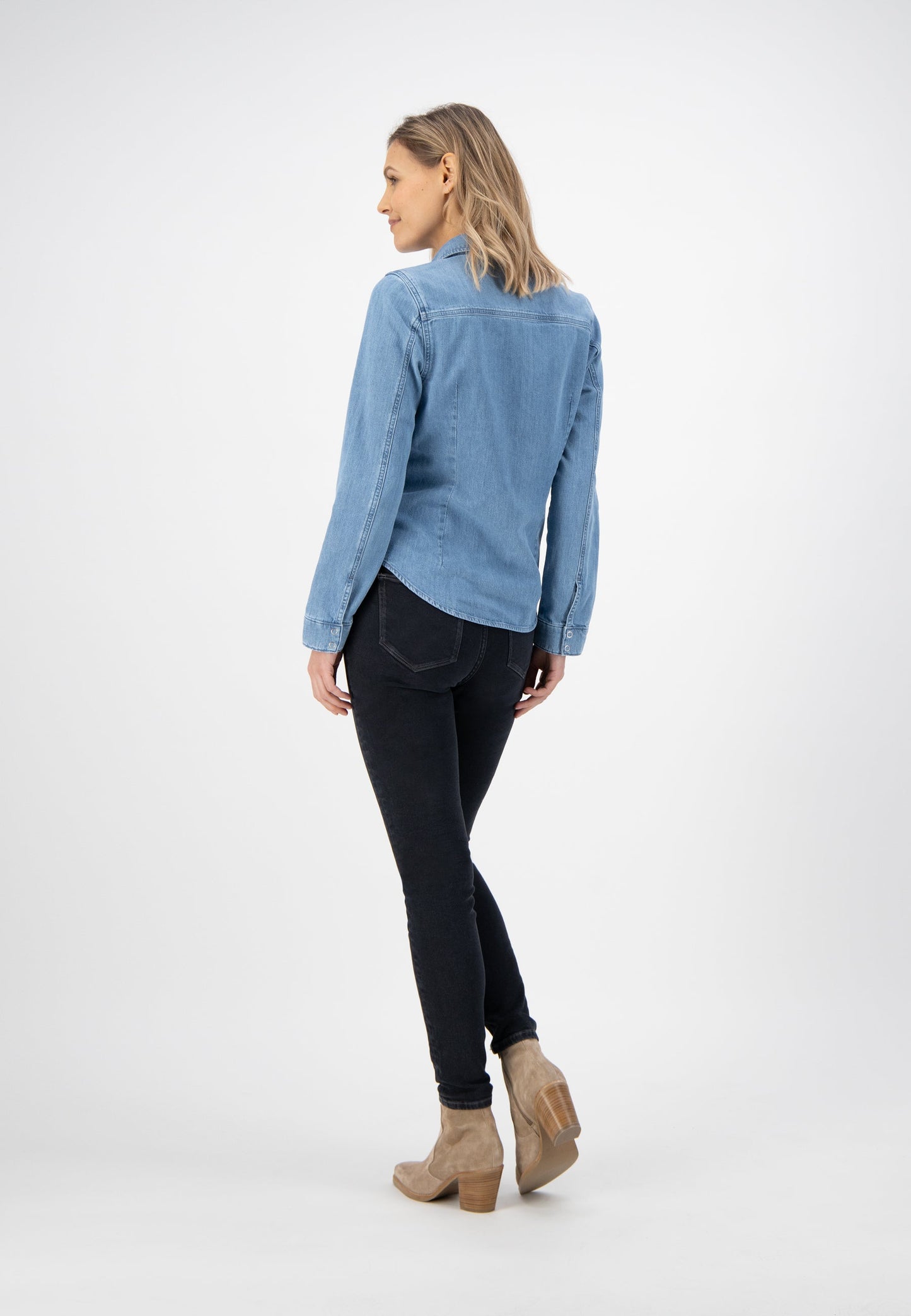 Betty Denim Shirt - Stone Blue