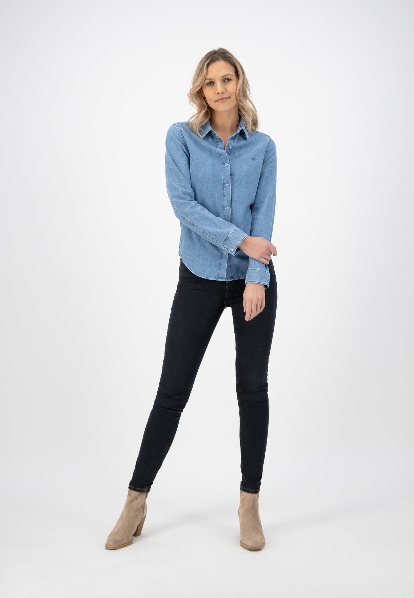 Betty Denim Shirt - Stone Blue