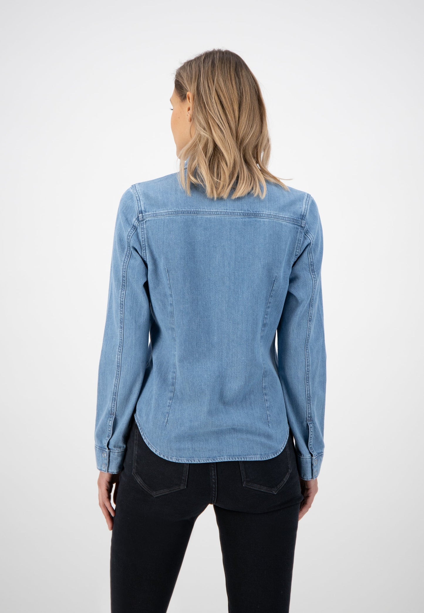 Betty Denim Shirt - Stone Blue