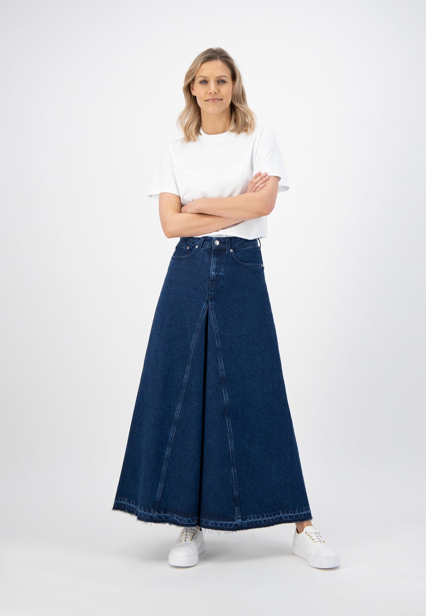 Maksi Skirt - Stone Indigo