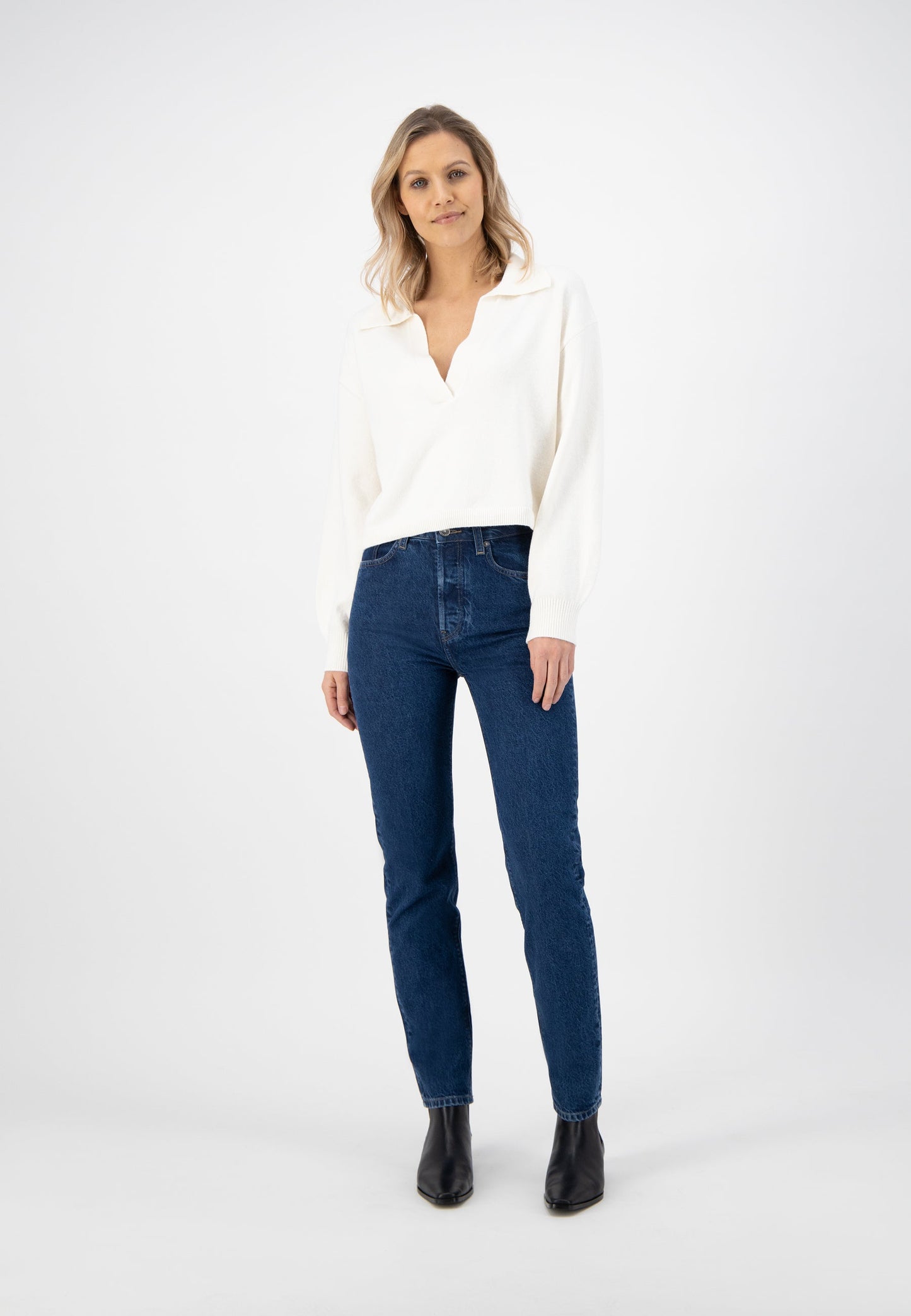 Piper Straight - Stone Indigo