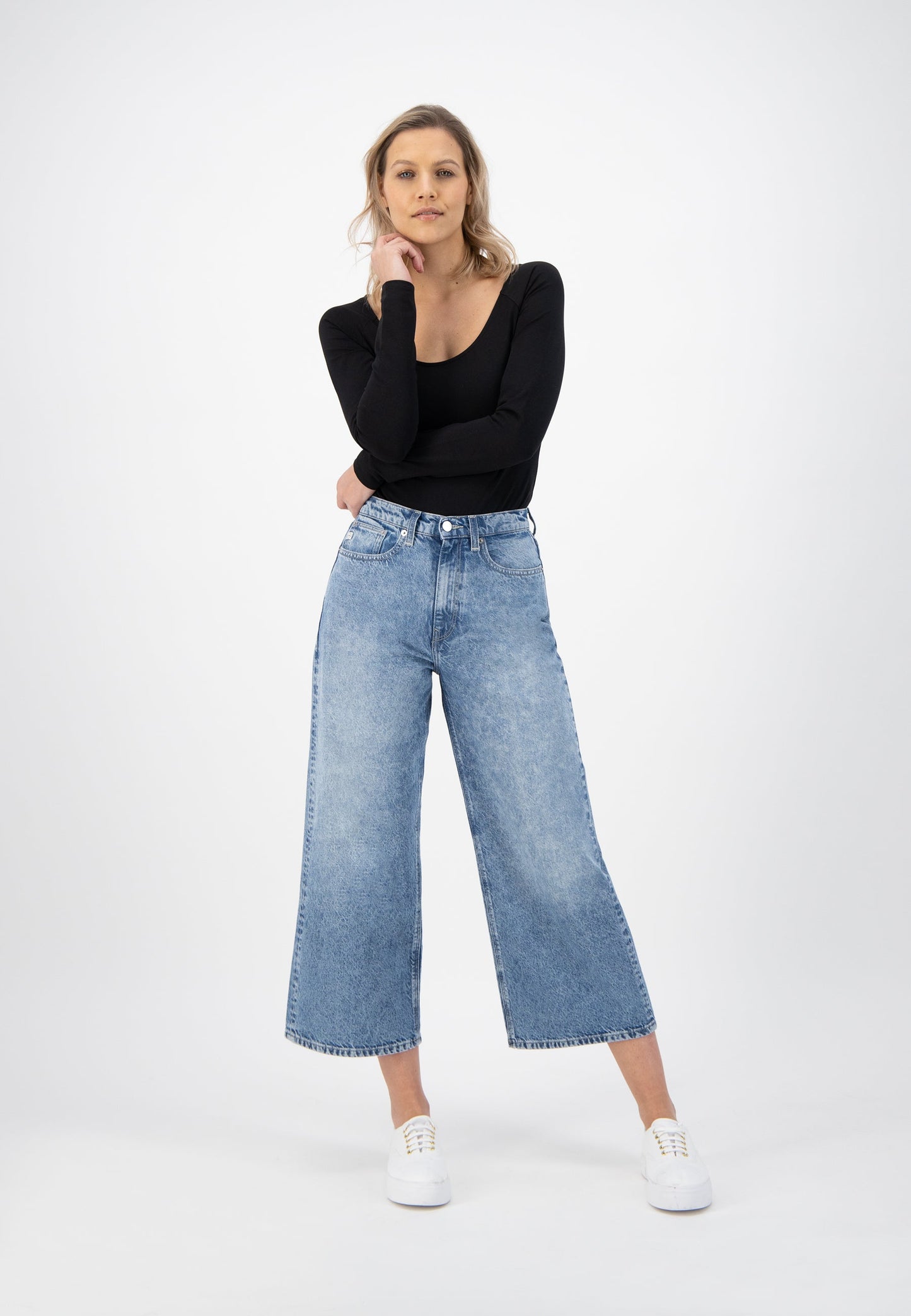 Wyde Sara Cropped - Stone Breeze