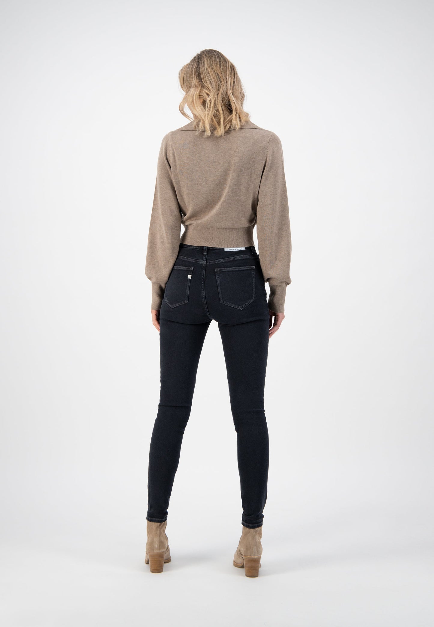 Sky Rise Skinny - Stone Black