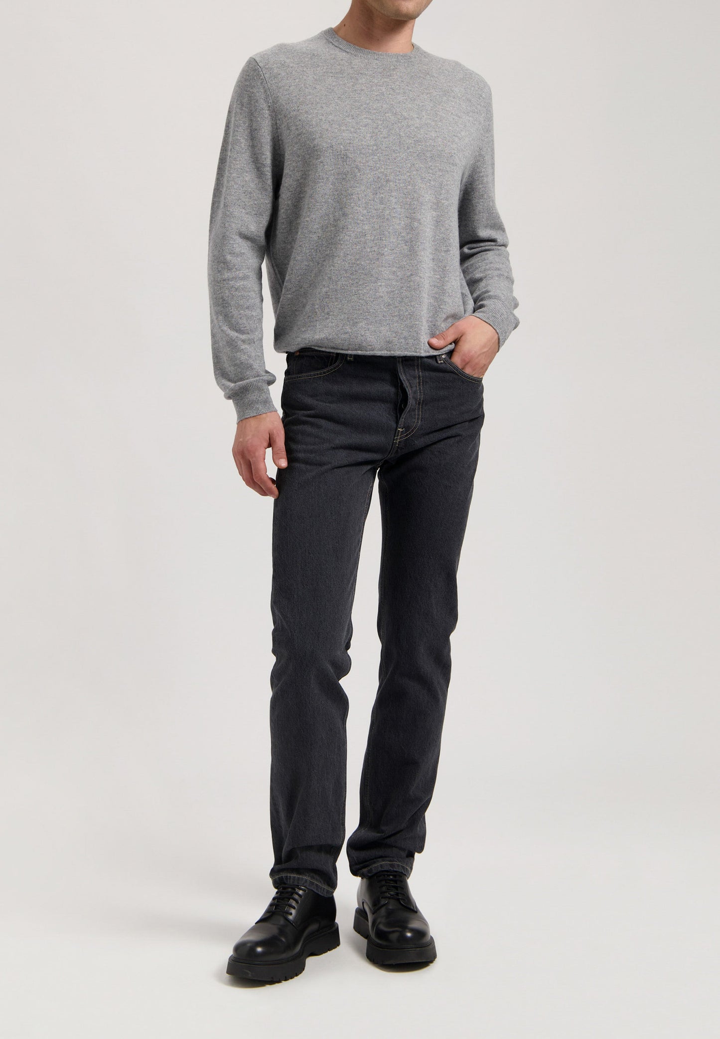John Mid Straight - Medium Black