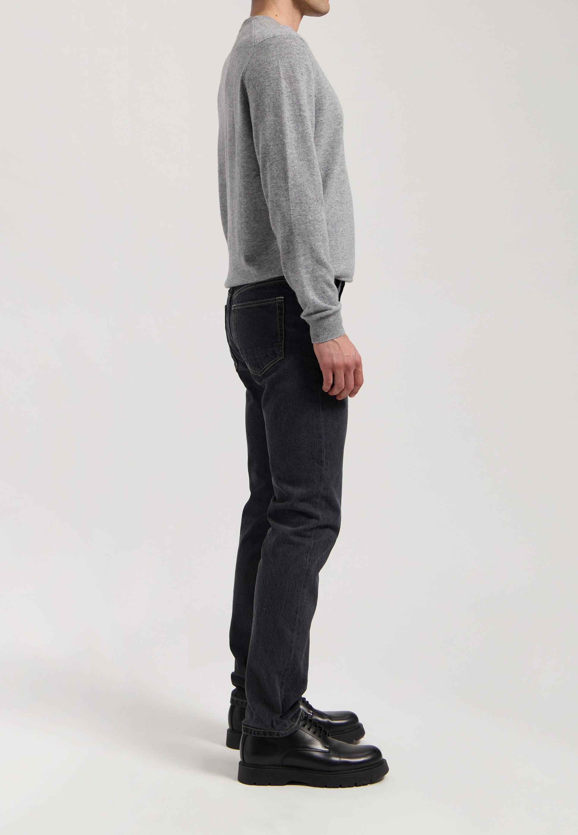 John Mid Straight - Medium Black