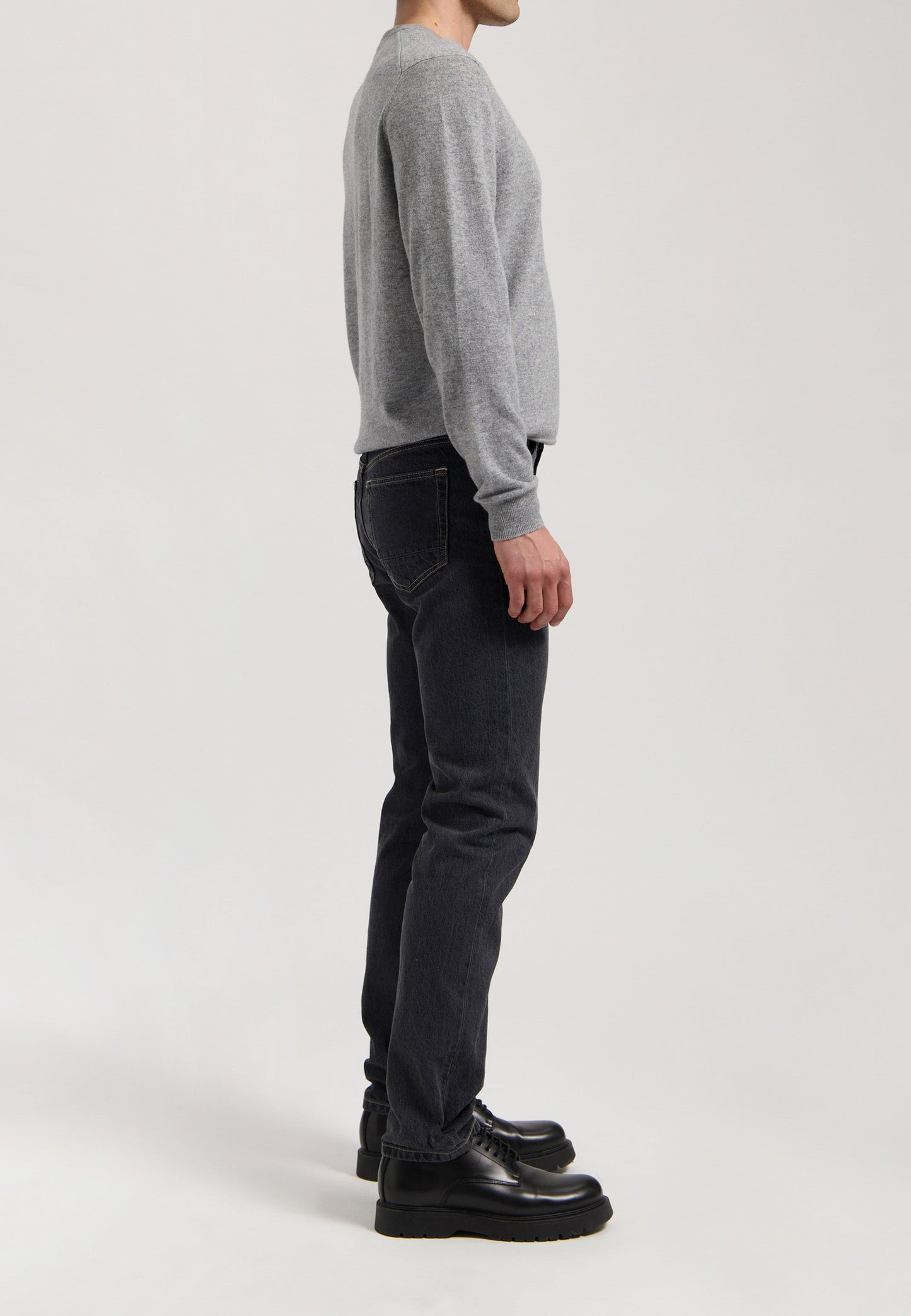 John Mid Straight - Medium Black