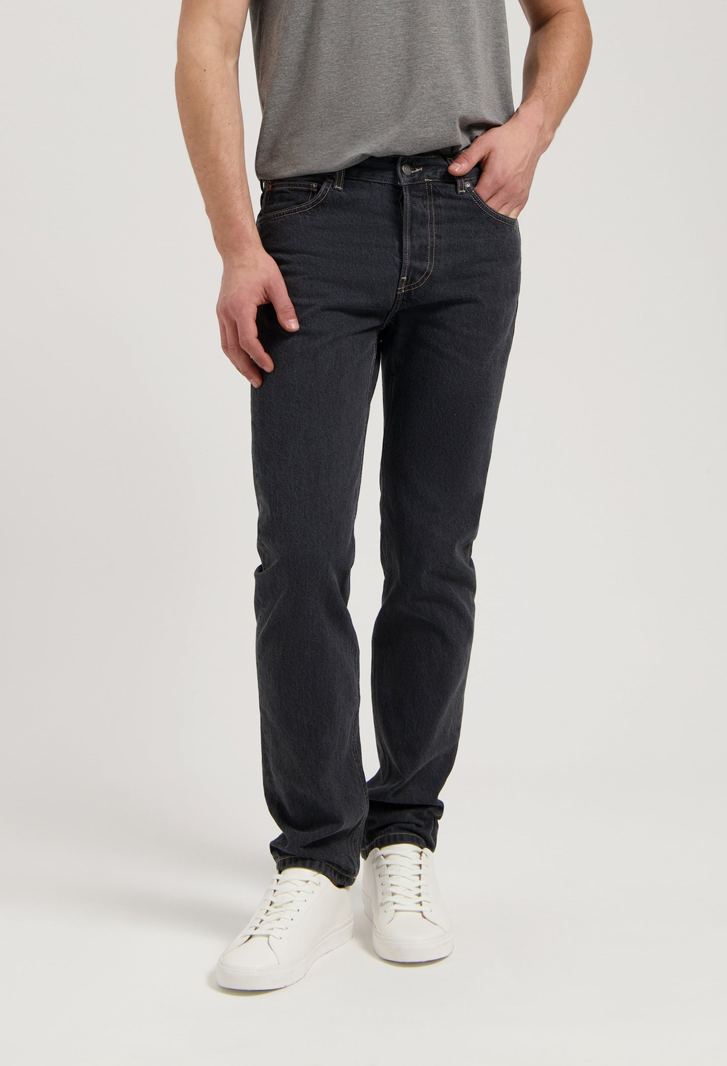 John Mid Straight - Medium Black