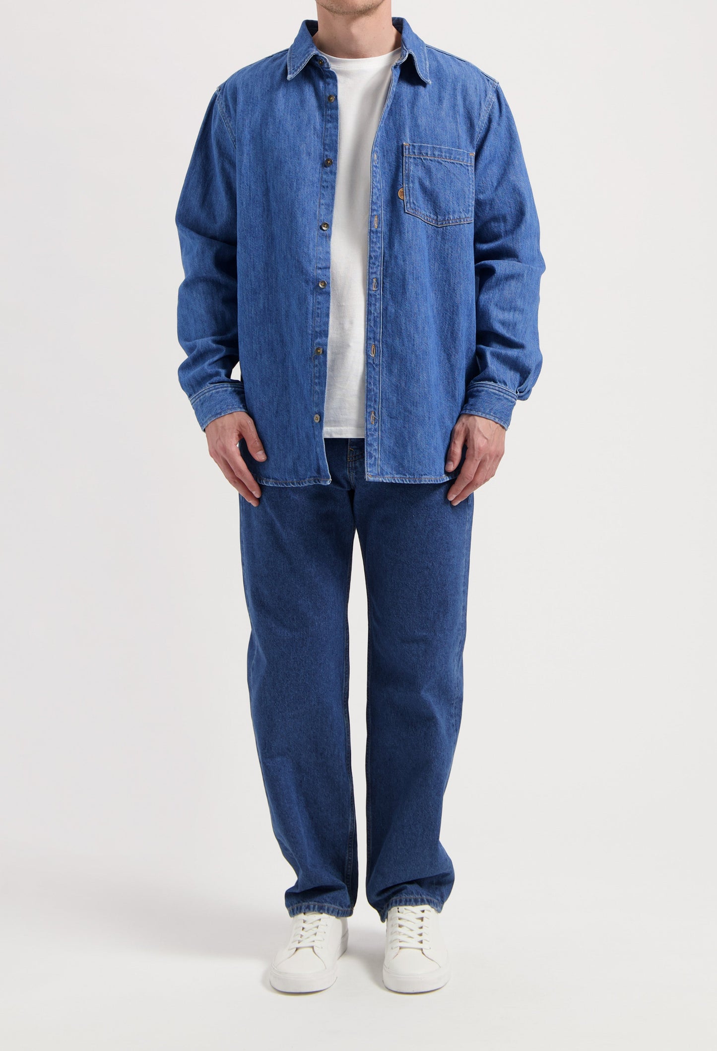 Chris Denim Shirt - Medium Stone