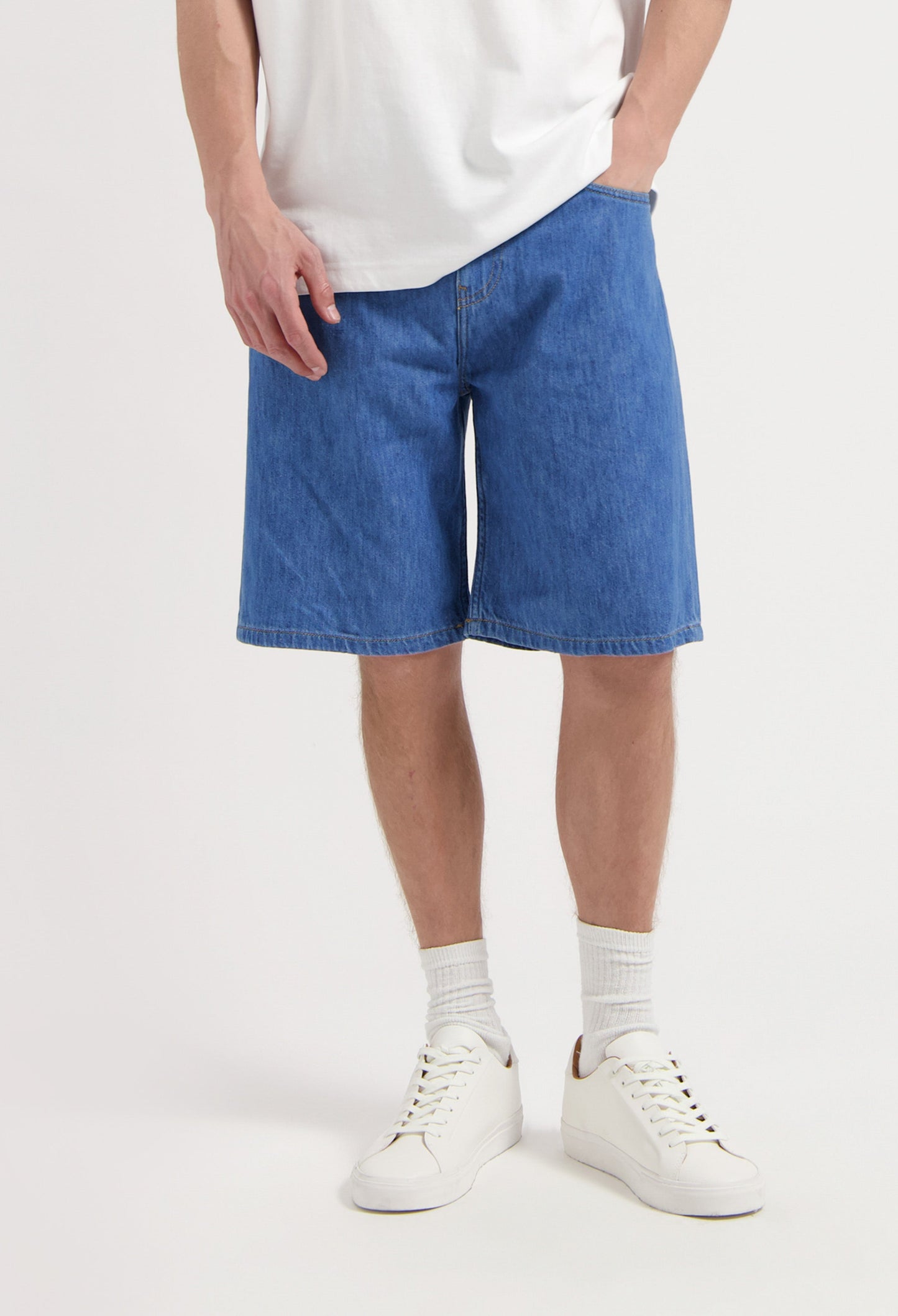 James Denim Short - Medium Stone