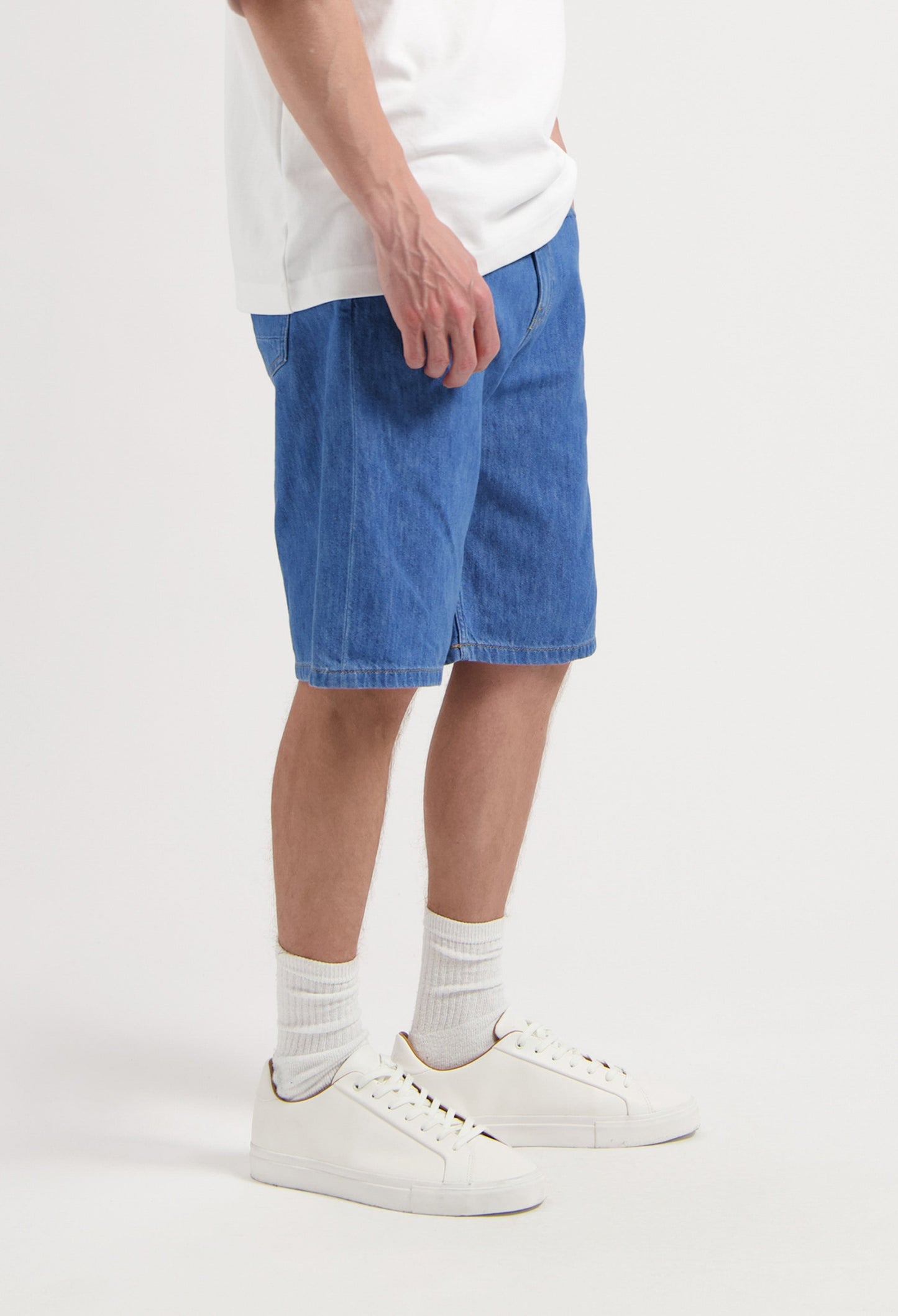 James Denim Short - Medium Stone
