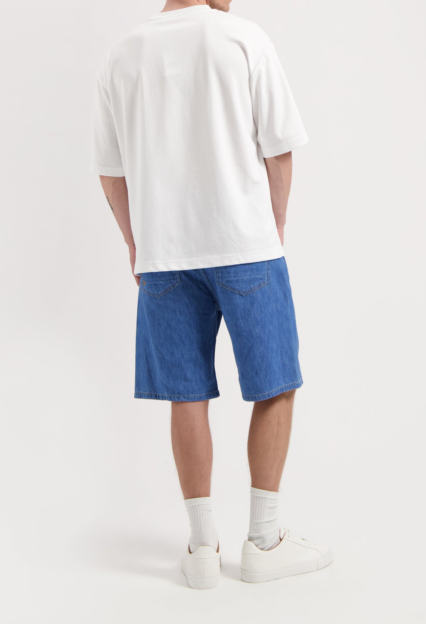James Denim Short - Medium Stone