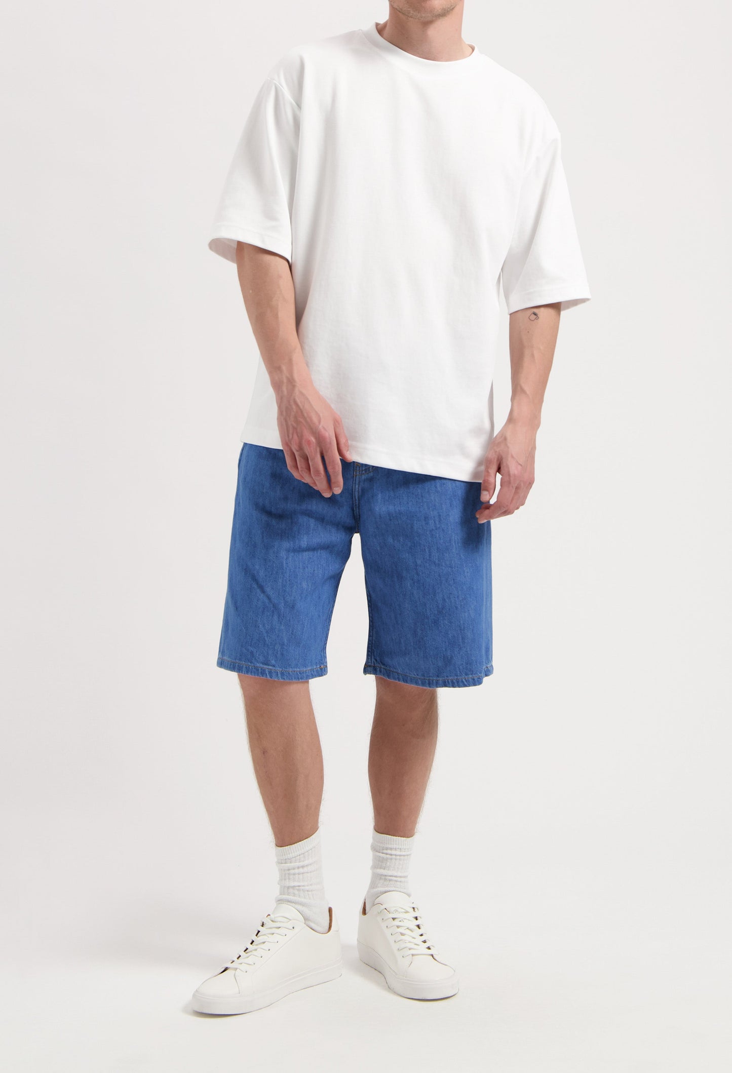 James Denim Short - Medium Stone