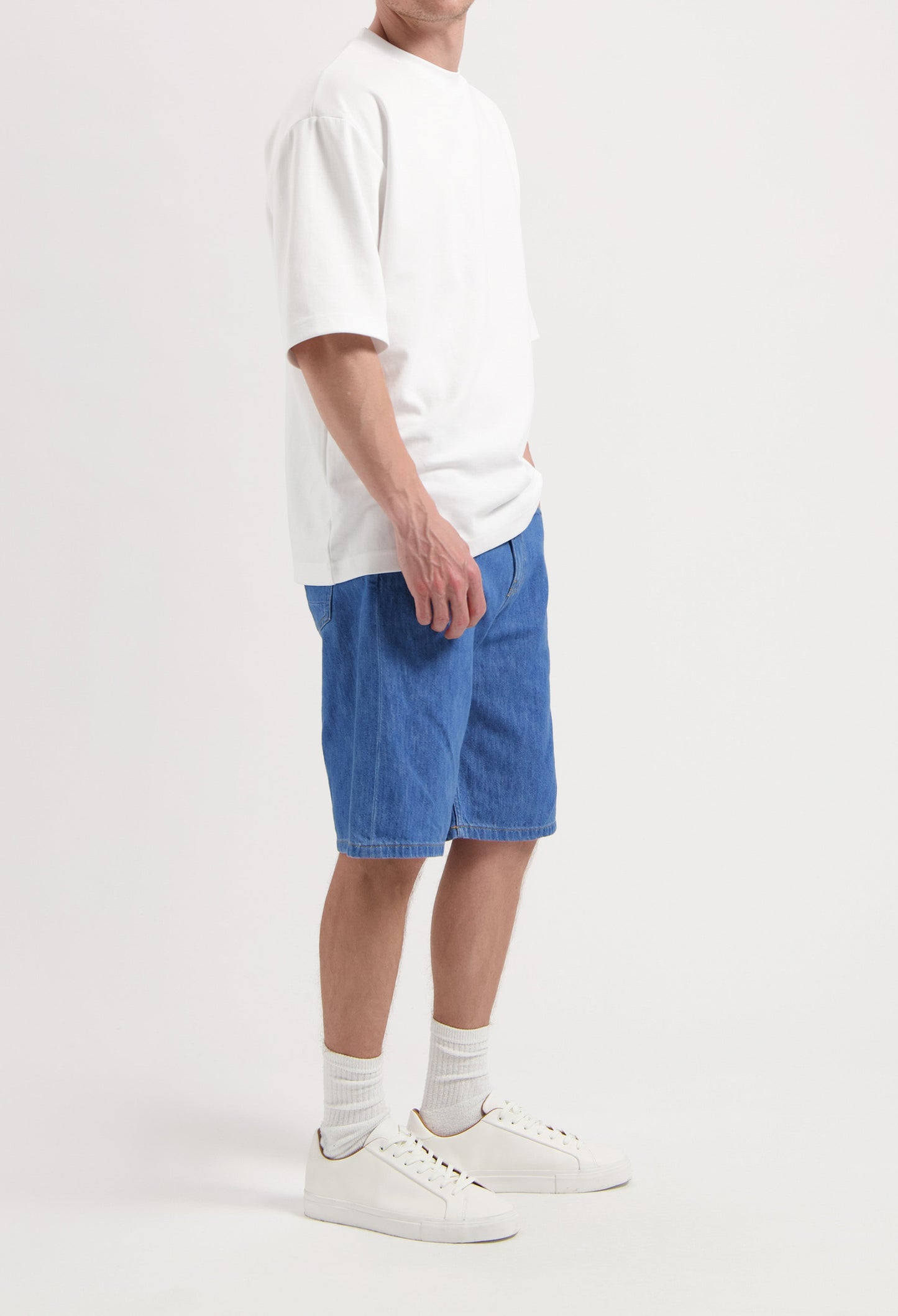 James Denim Short - Medium Stone