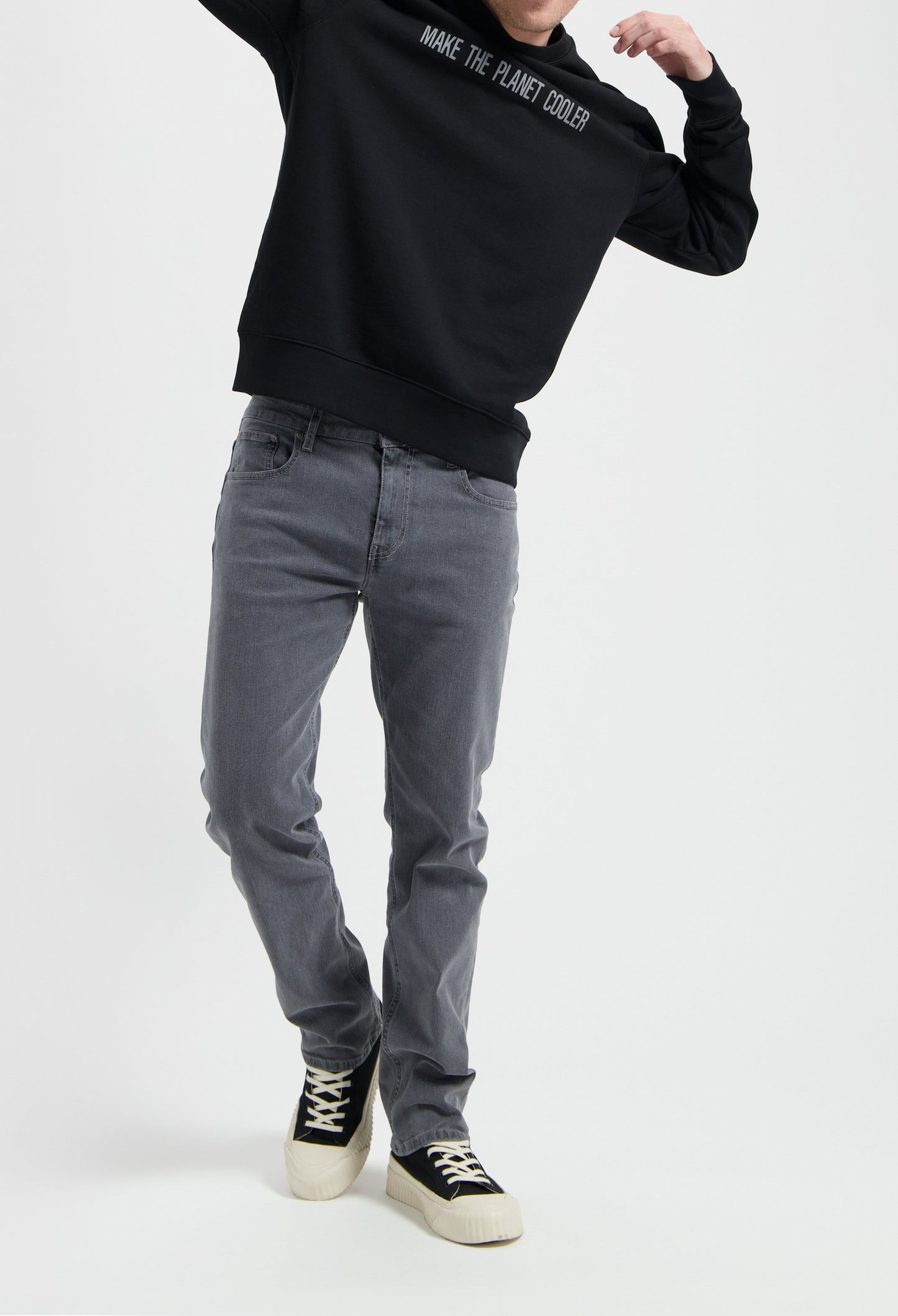 Bryce Mid Straight - Light Grey