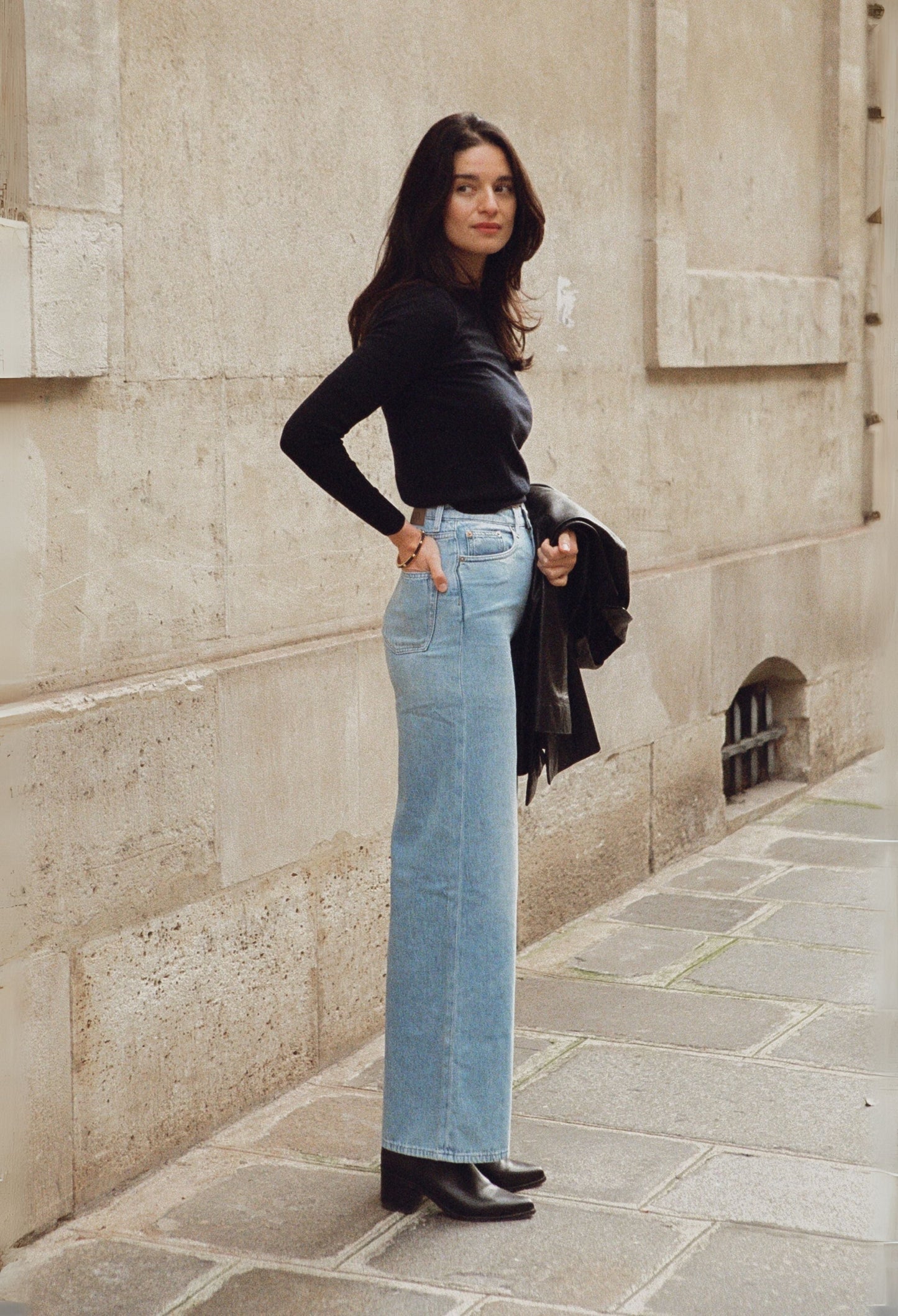 Sara High Loose Flow - Stone Vintage