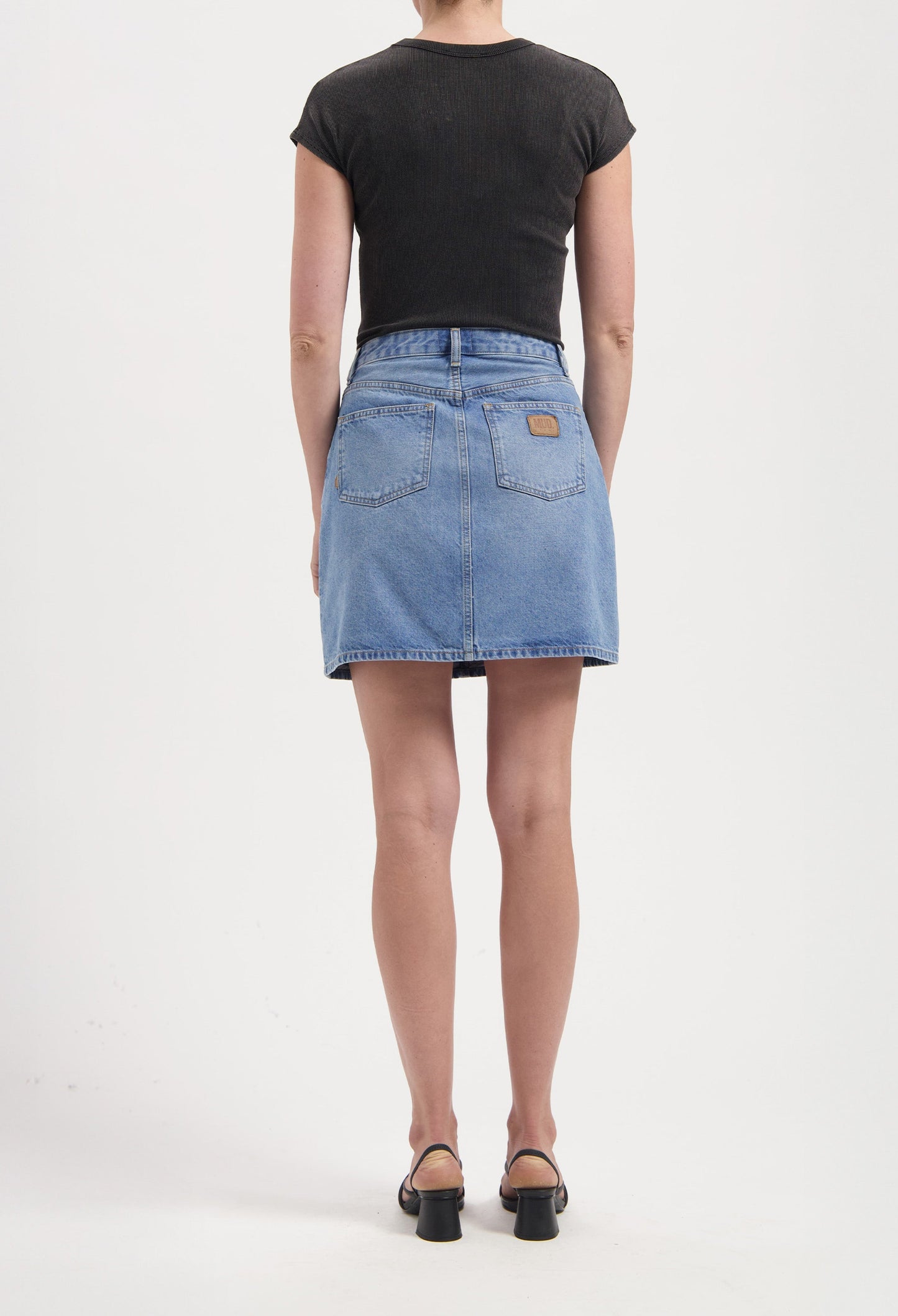 Audry Mini Skirt - Light Stone Vintage