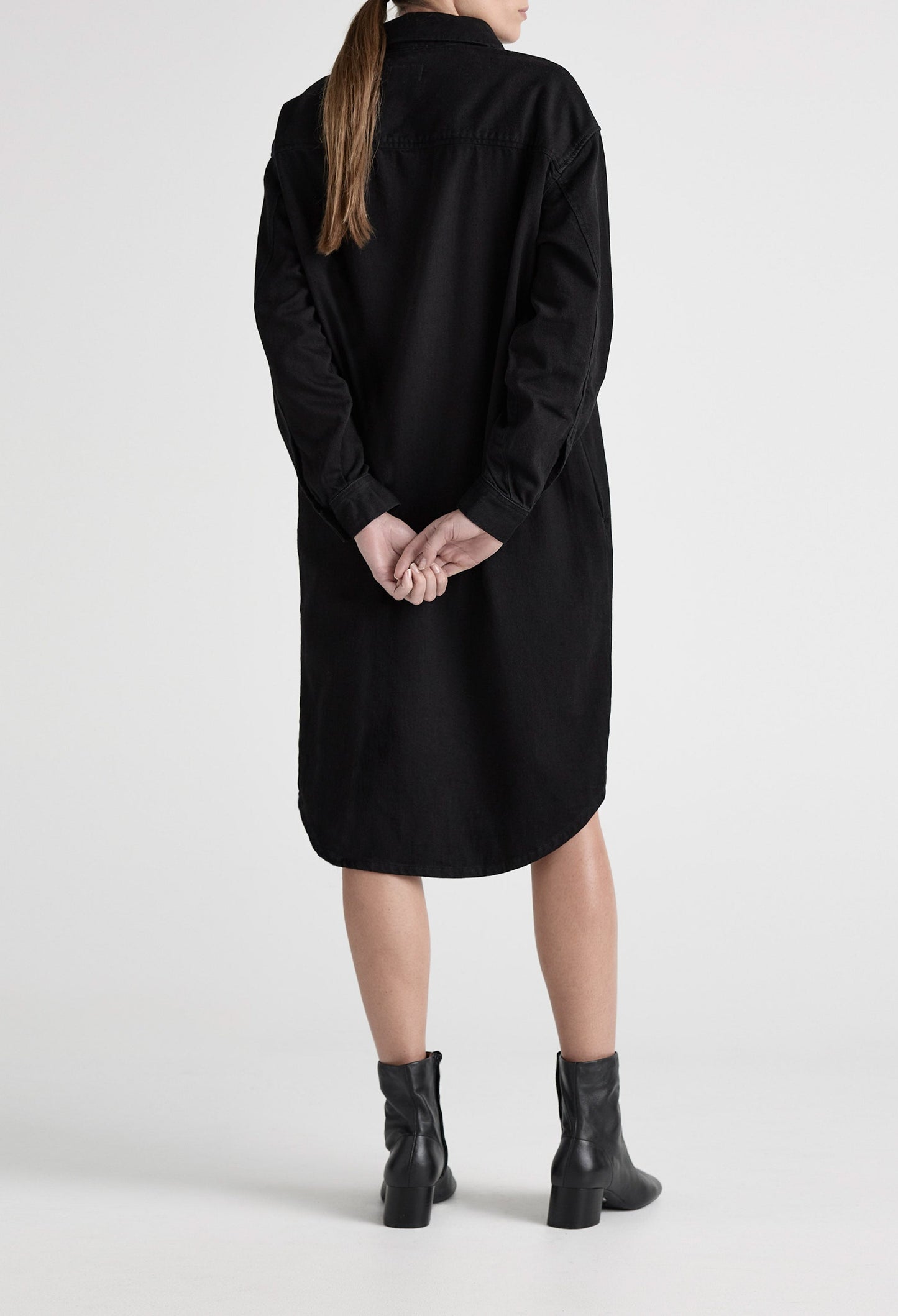 Ella Denim Dress - BlackDip